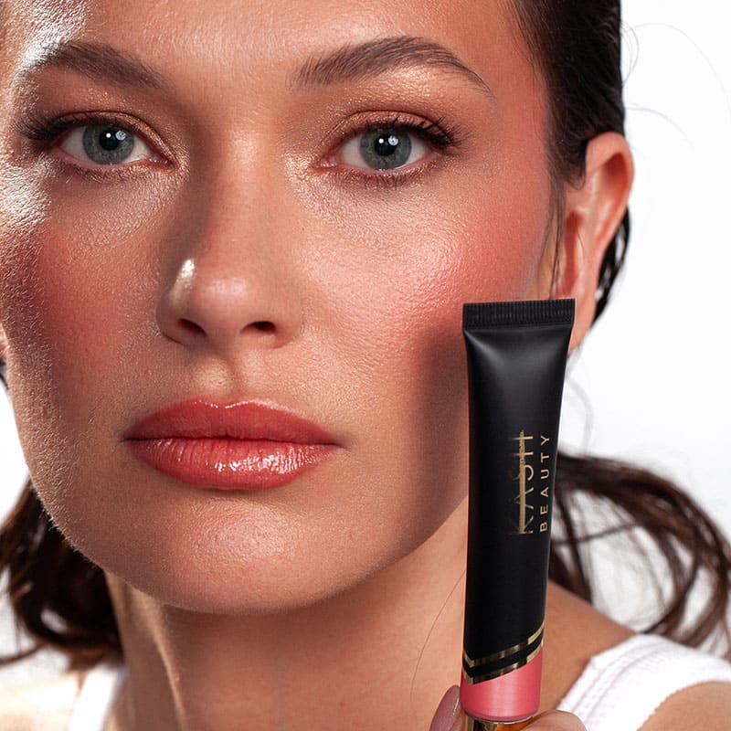 Kash Beauty Skin Glaze Blush - Creamy Liquid Blush for Natural Flush | Long-Lasting, Buildable Formula for Cheeks & Face | Perfect for Everyday Wear & Special Occasions