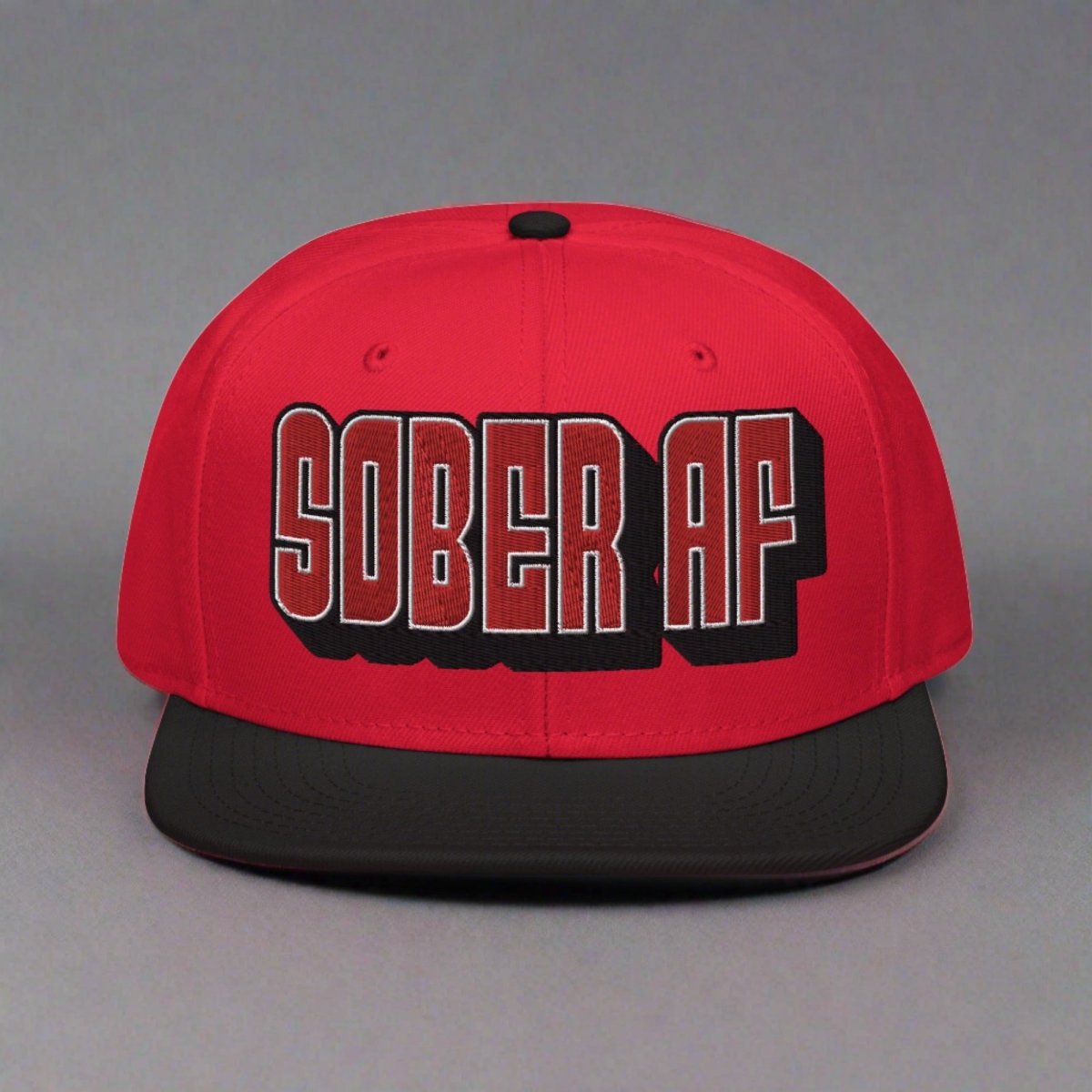 SOBER AF High Profile Snapback Hat - Adjustable Dad Hat for Men & Women - Trendy Streetwear Cap for Casual, Hip Hop, and Urban Fashion