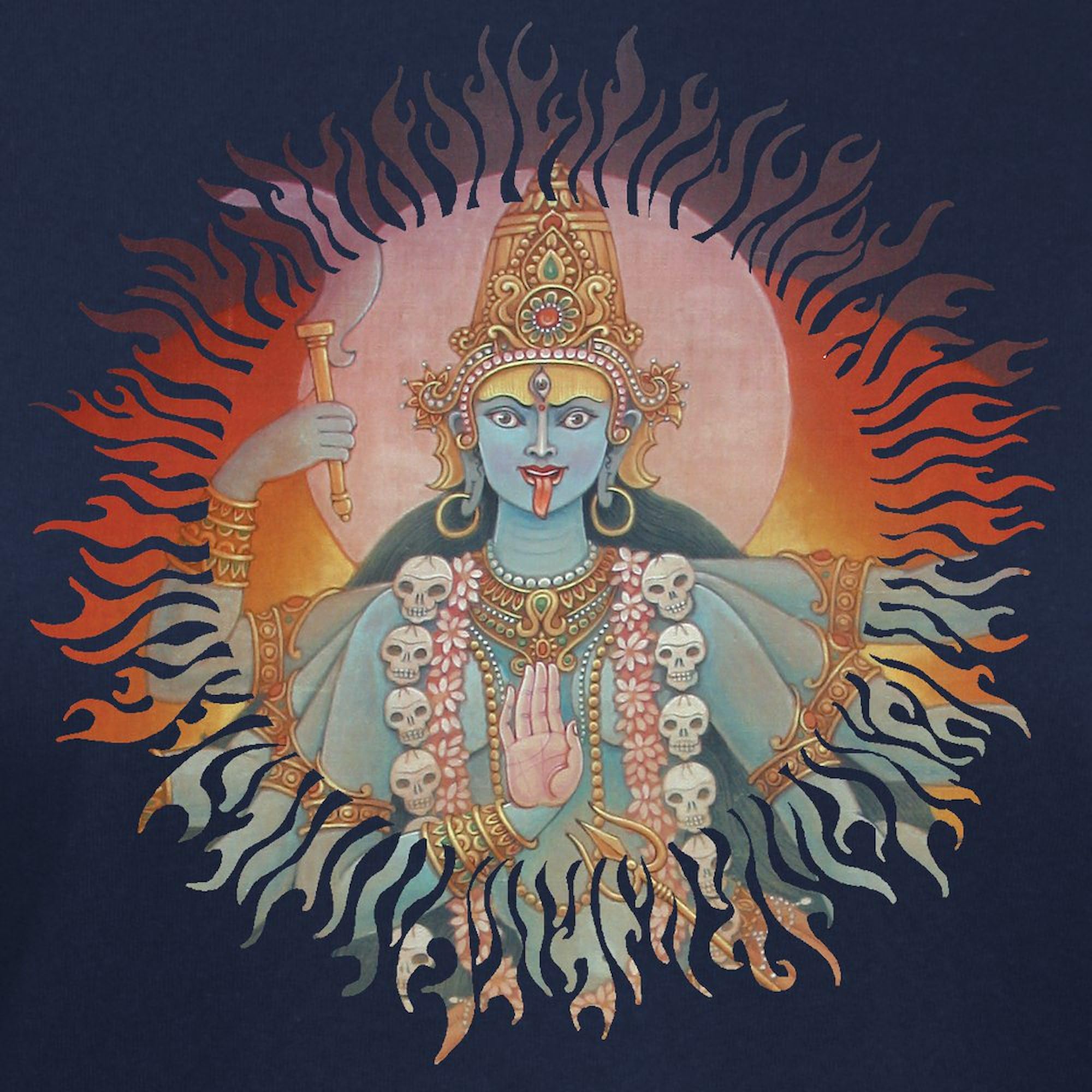 Kali T-Shirt for Women - Soft Cotton Dark Tee for Casual Wear & Yoga | CafePress