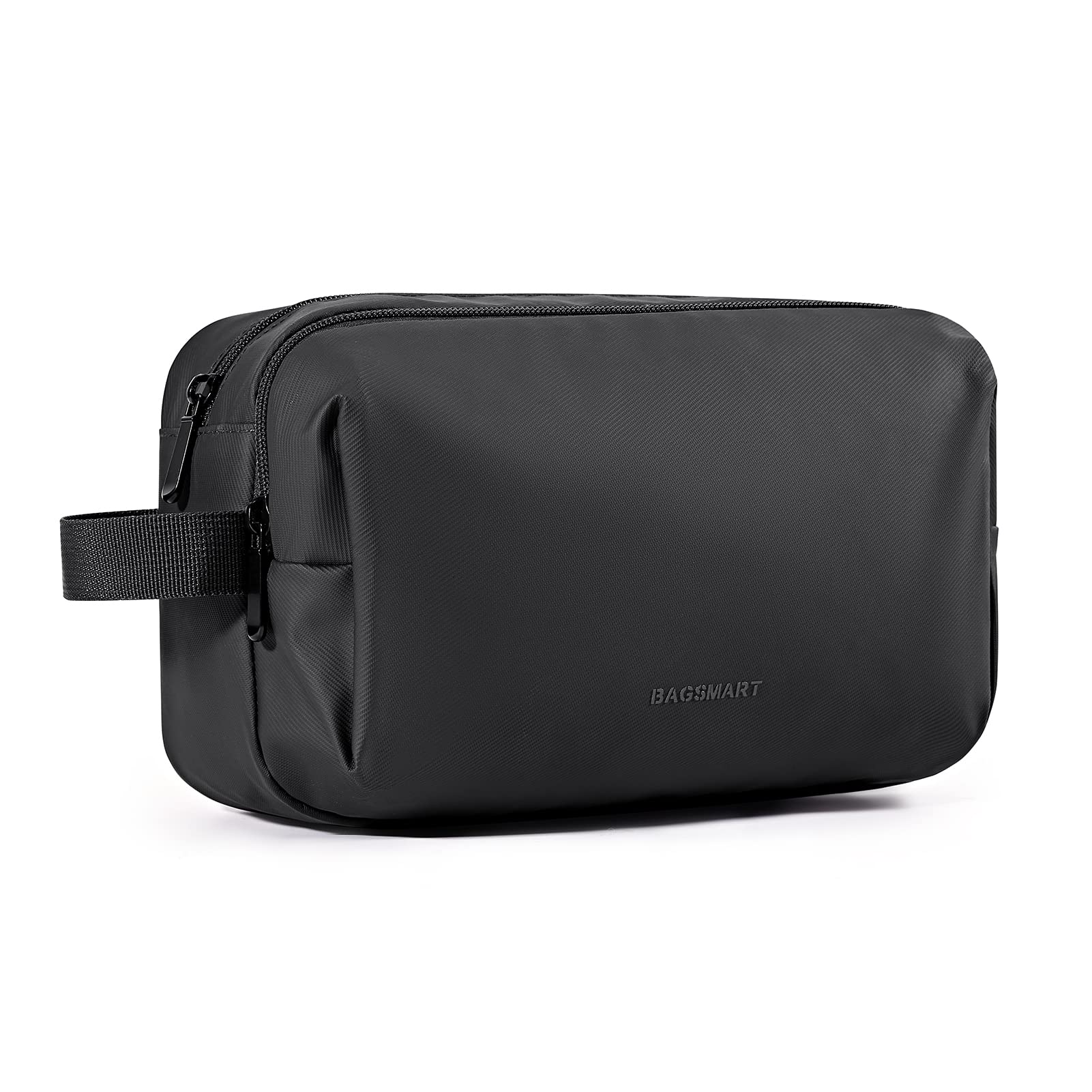 BAGSMART Waterproof Travel Toiletry Bag for Men - Shaving Dopp Kit Organizer with Multiple Pockets for Toiletries Accessories | Perfect for Gym, Business Trips & Vacation Essentials (Black)