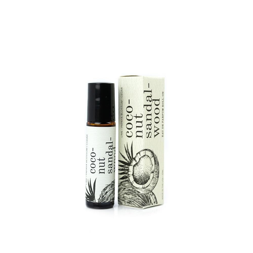 BROKEN TOP - Roll On Perfume with Jojoba & Essential Oils | Natural Vegan Eau de Parfum for Women & Men | Coconut Sandalwood Scent | Perfect for Travel, Work & Everyday Use