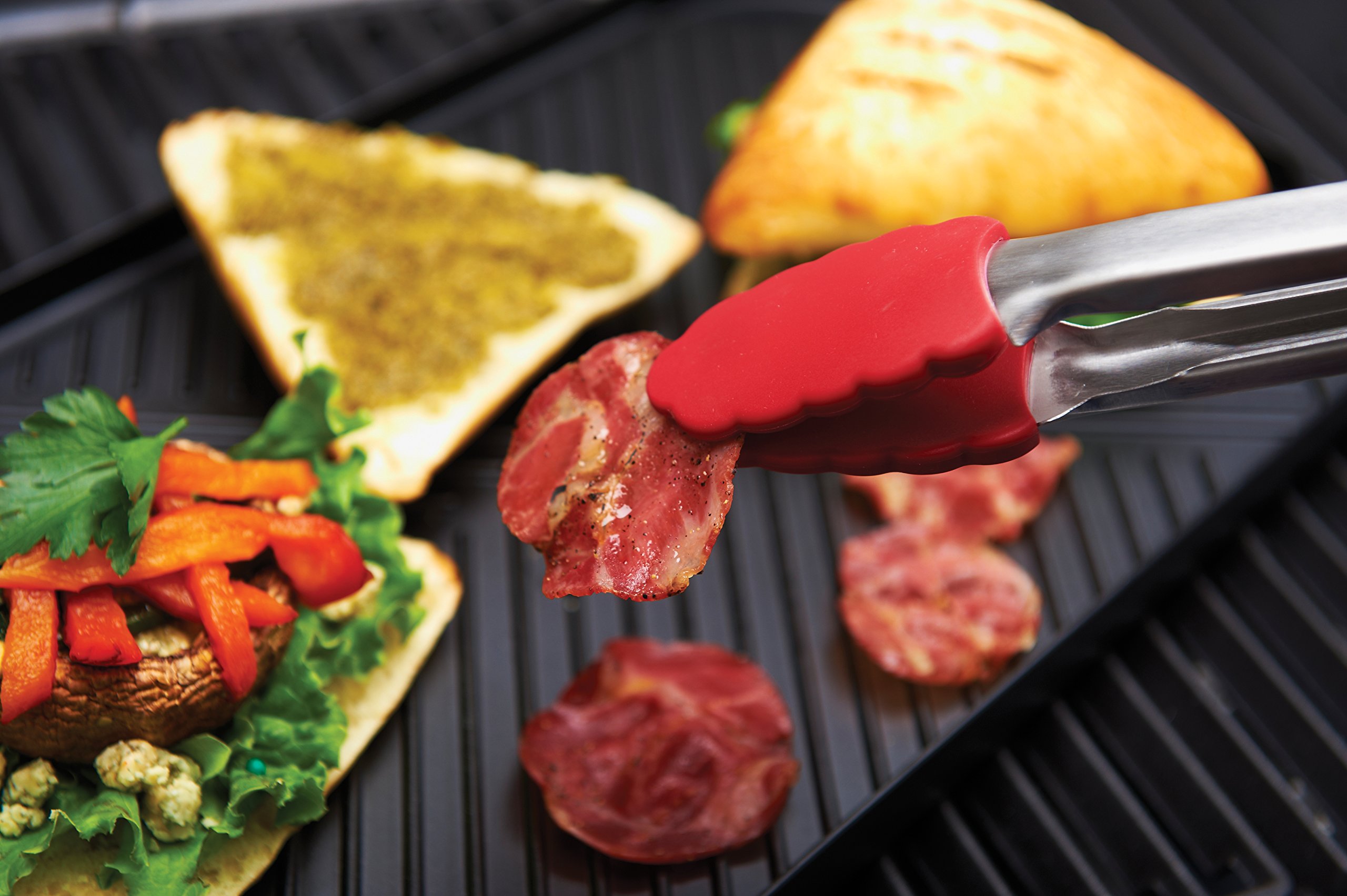 GrillPro 91652 Non-Stick Aluminum Grill Griddle - Perfect for Outdoor BBQ, Camping & Backyard Cooking - Heavy Duty Griddle for Gas & Charcoal Grills