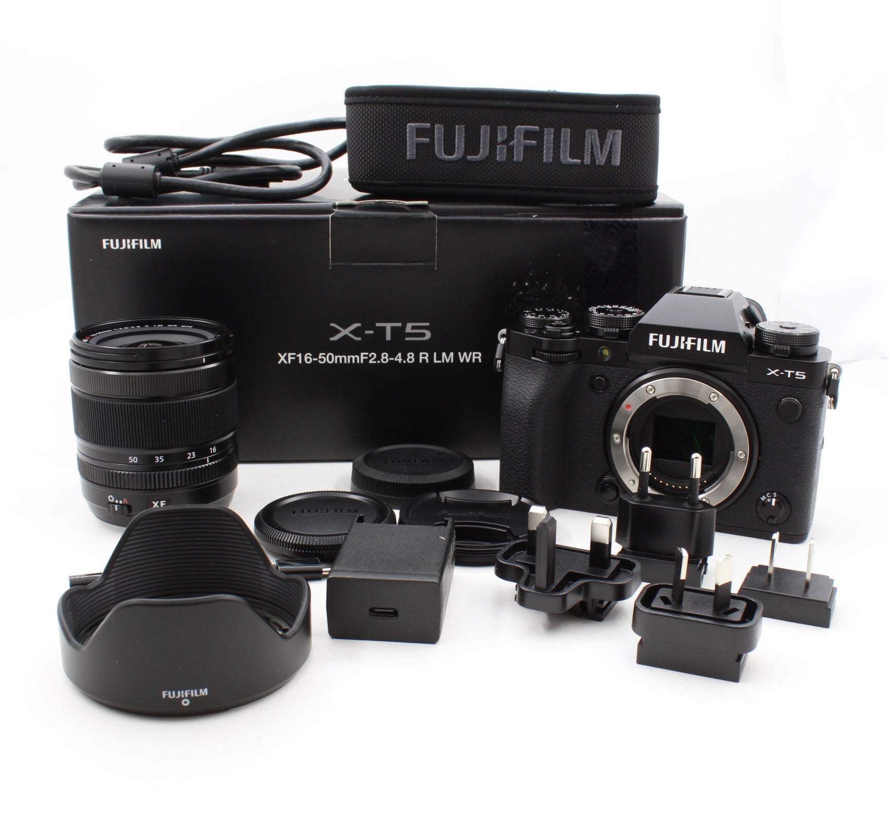 FUJIFILM X-T5 Mirrorless Digital Camera with XF 16-50mm f/2.8-4.8 Lens (Black) - Open Box Condition | Perfect for Travel Photography & Vlogging