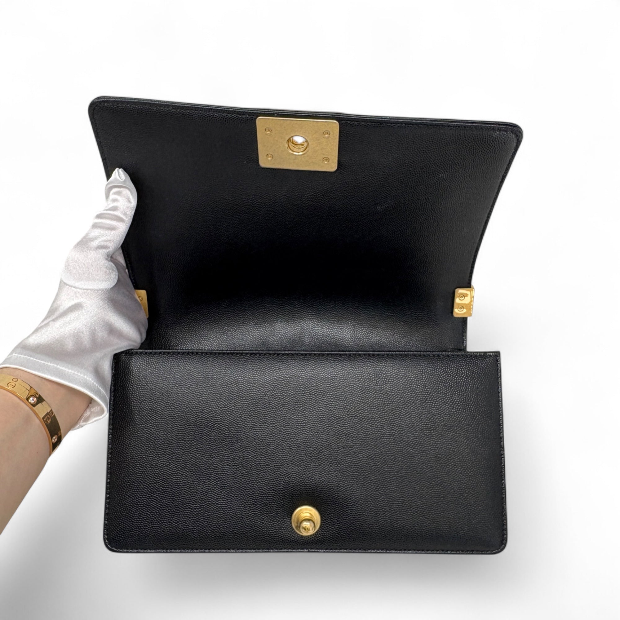 Chanel Black Medium Boy Bag - Luxury Designer Handbag for Women, Perfect for Parties, Dates & Everyday Use