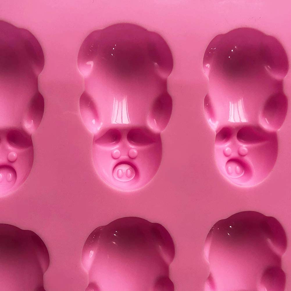 2 Pcs Little Pigs Silicone Molds for Chocolate, Jello, Soap & Ice Cubes - Pig Shaped DIY Baking Molds for Cakes, Candies & Crafts - Perfect for Birthday Parties, Baby Showers & Holiday Treats