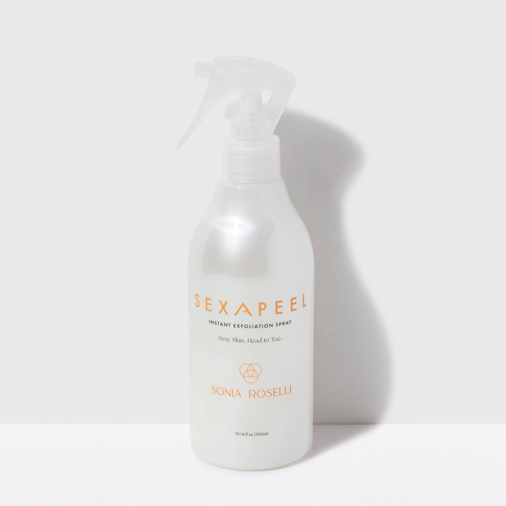 Sonia Roselli sexApeel™ Instant Exfoliation Spray - Gentle Facial Exfoliator for Smooth Skin | Perfect for Daily Skincare Routine & Pre-Makeup Prep