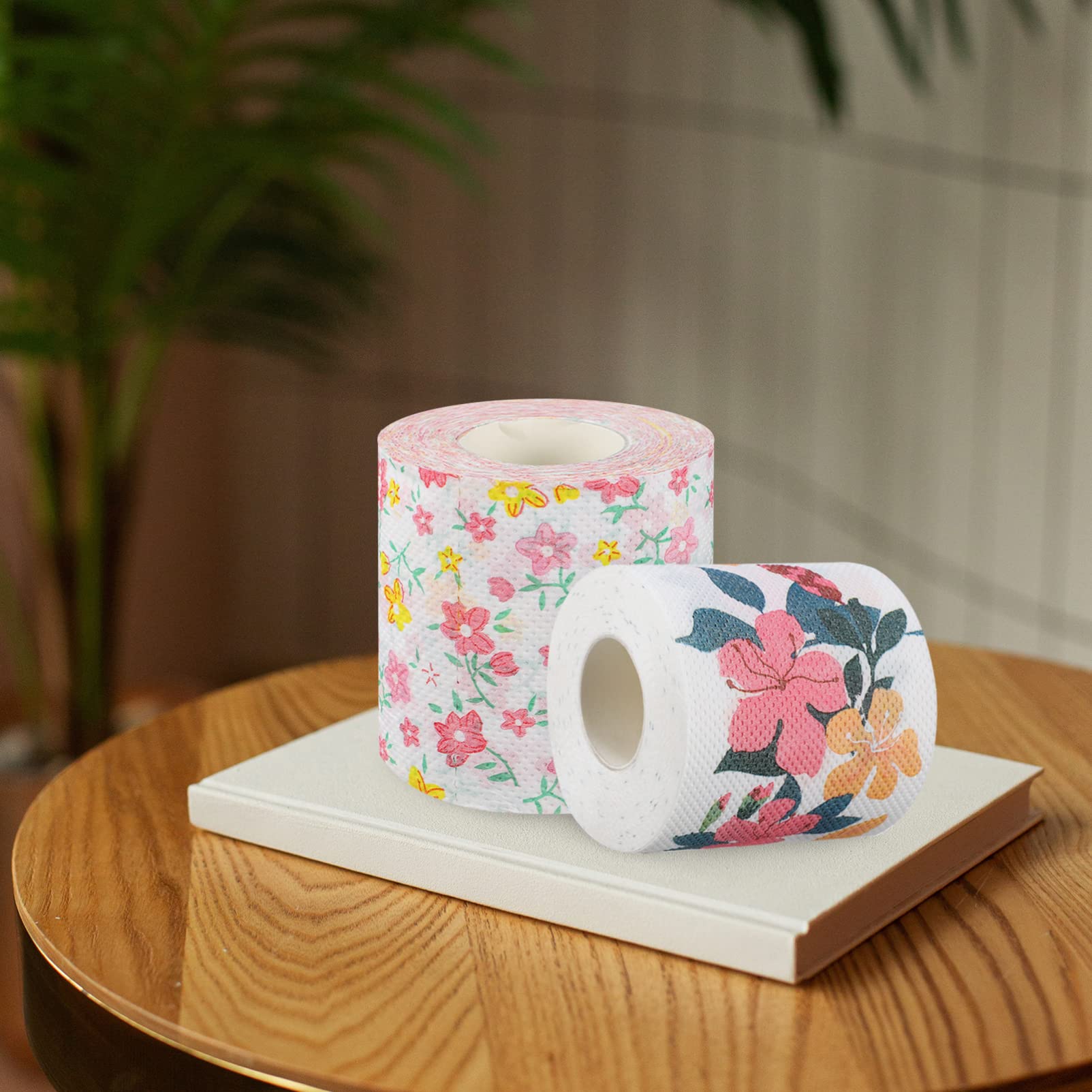 Alipis Floral Toilet Paper - Decorative Bathroom Tissue with Flower Pattern, Soft 2-Ply Toilet Rolls for Home, Office & Travel - Perfect for Guest Bathrooms, Vanity Decor and Unique Gift Ideas
