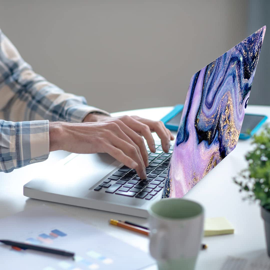 Eyscar Premium Laptop Skin Sticker - 13, 13.3, 14, 15.4 Inch Vinyl Cover Art Decal Protector for Notebook & PC (Marble 06, NEK1215) - Perfect for Home, Office & Travel Use