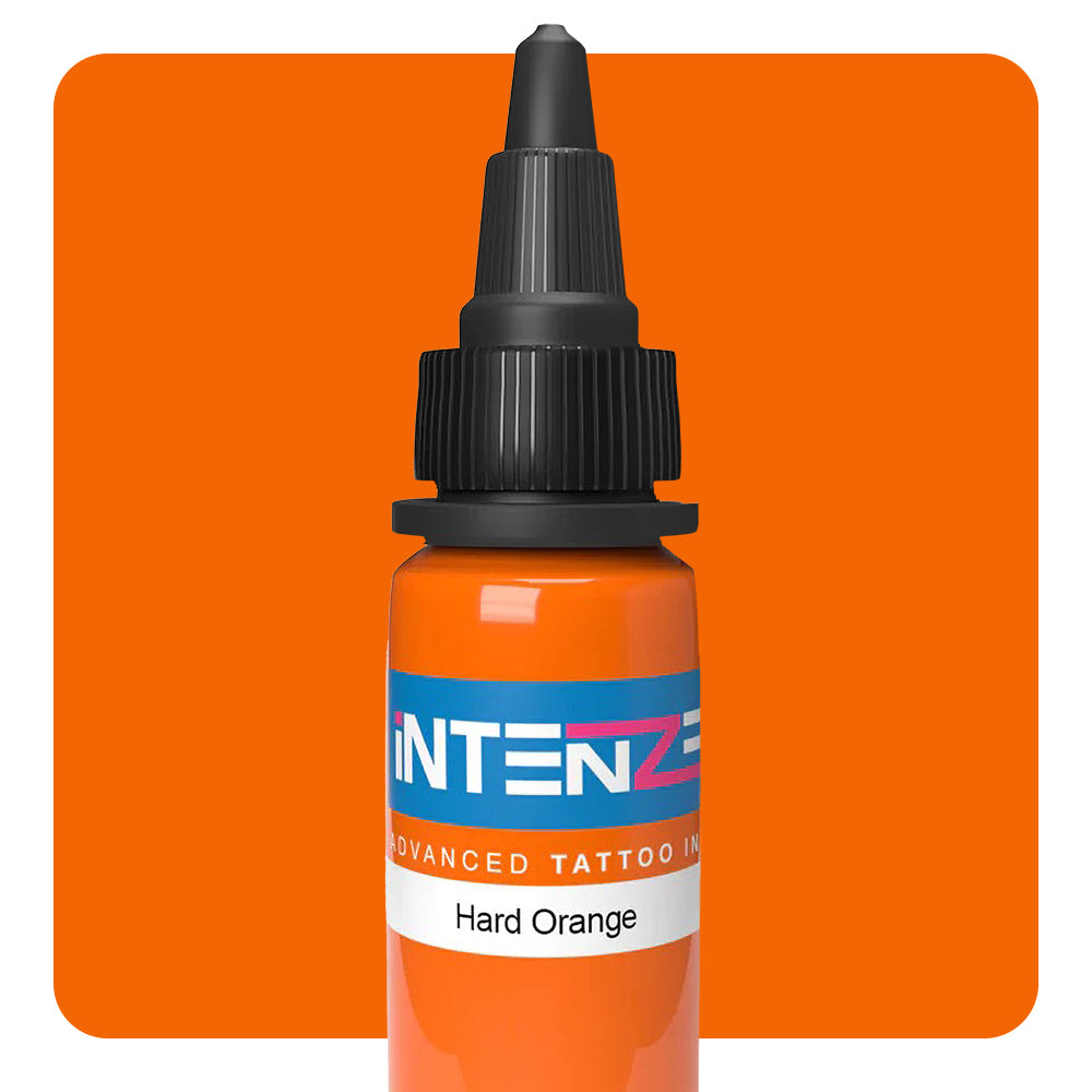 Intenze Tattoo Ink - Professional Hard Orange Tattoo Ink - Various Sizes Available - Perfect for Tattoo Artists & Body Art Enthusiasts