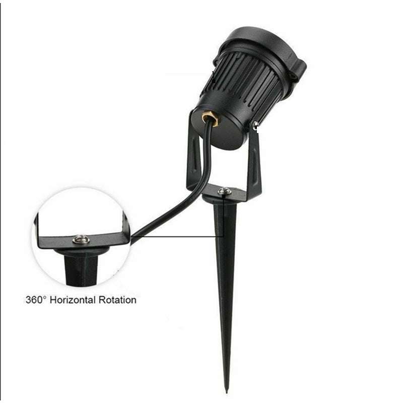 10PCS 12V LED Spotlights - Waterproof Outdoor Landscape Lights, Warm White for Garden, Yard, Patio, Pathway & Deck Lighting