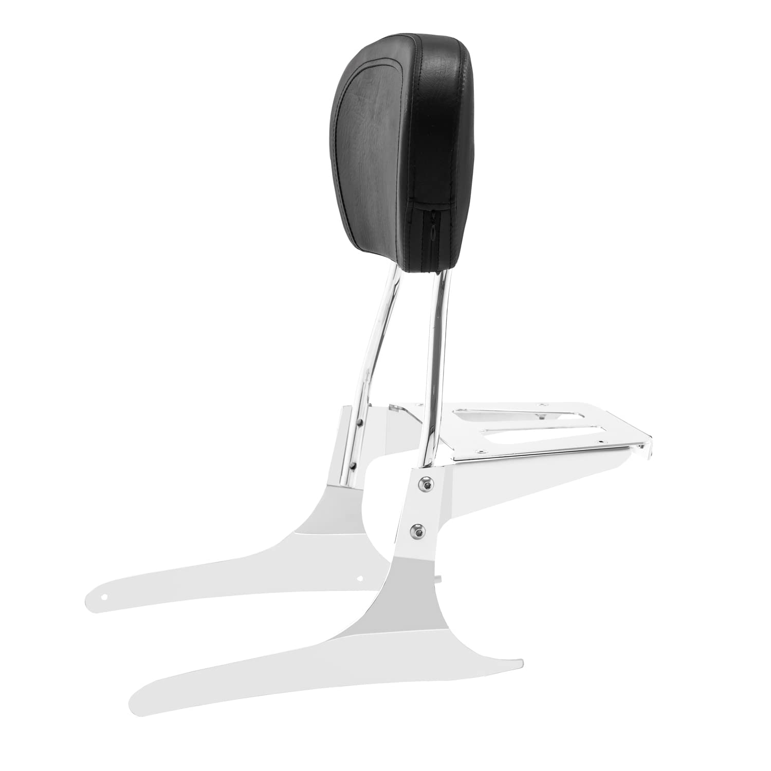 Yamaha XVS 950 V Star 950 Sissy Bar with Backrest & Luggage Rack (2009-2017) - Heavy Duty Powersports Rear Seat Support for Motorcycle Touring & Long Rides