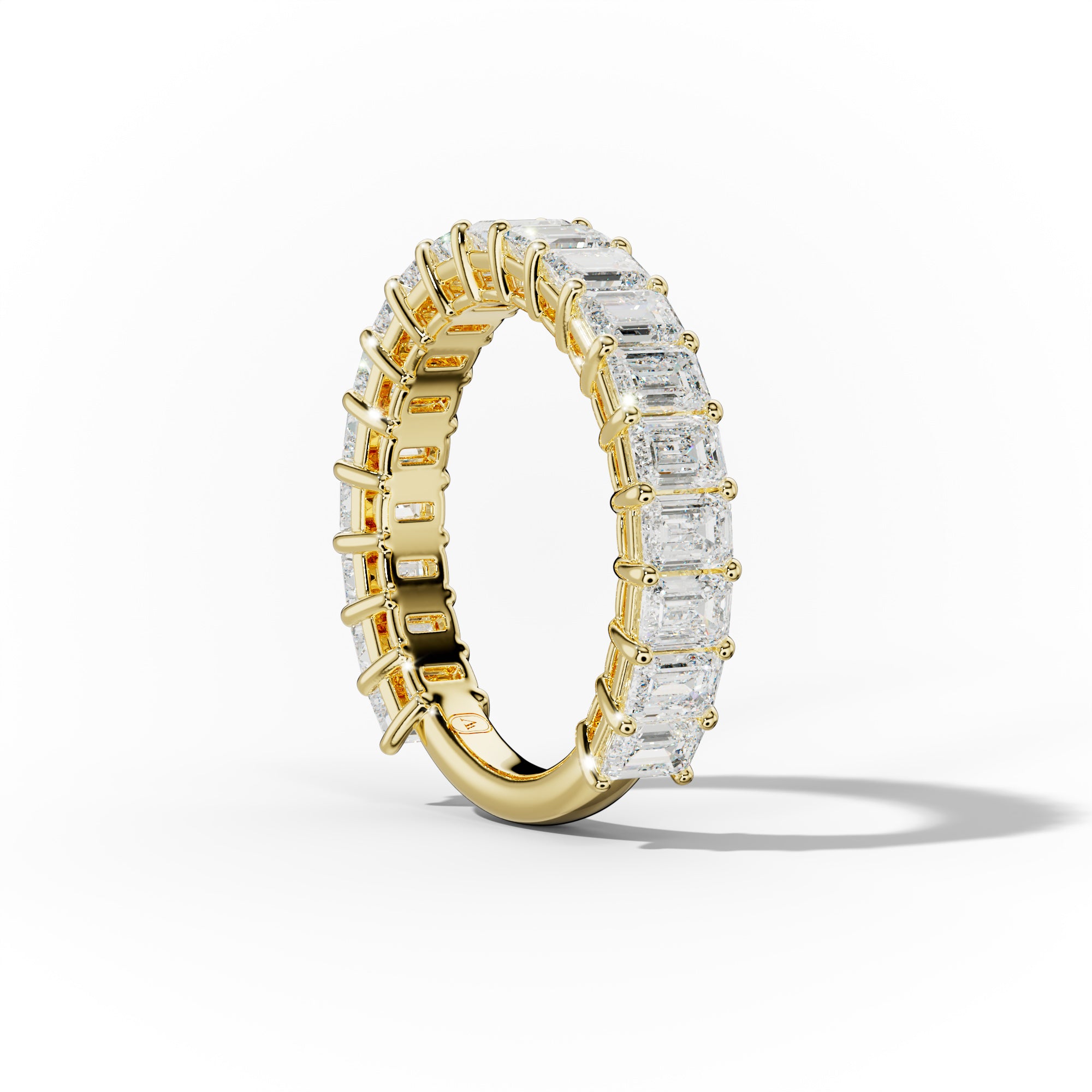 3.0 Carat Emerald Cut Diamond Anniversary Band Ring for Women - Elegant Wedding, Engagement & Special Occasion Jewelry Gift