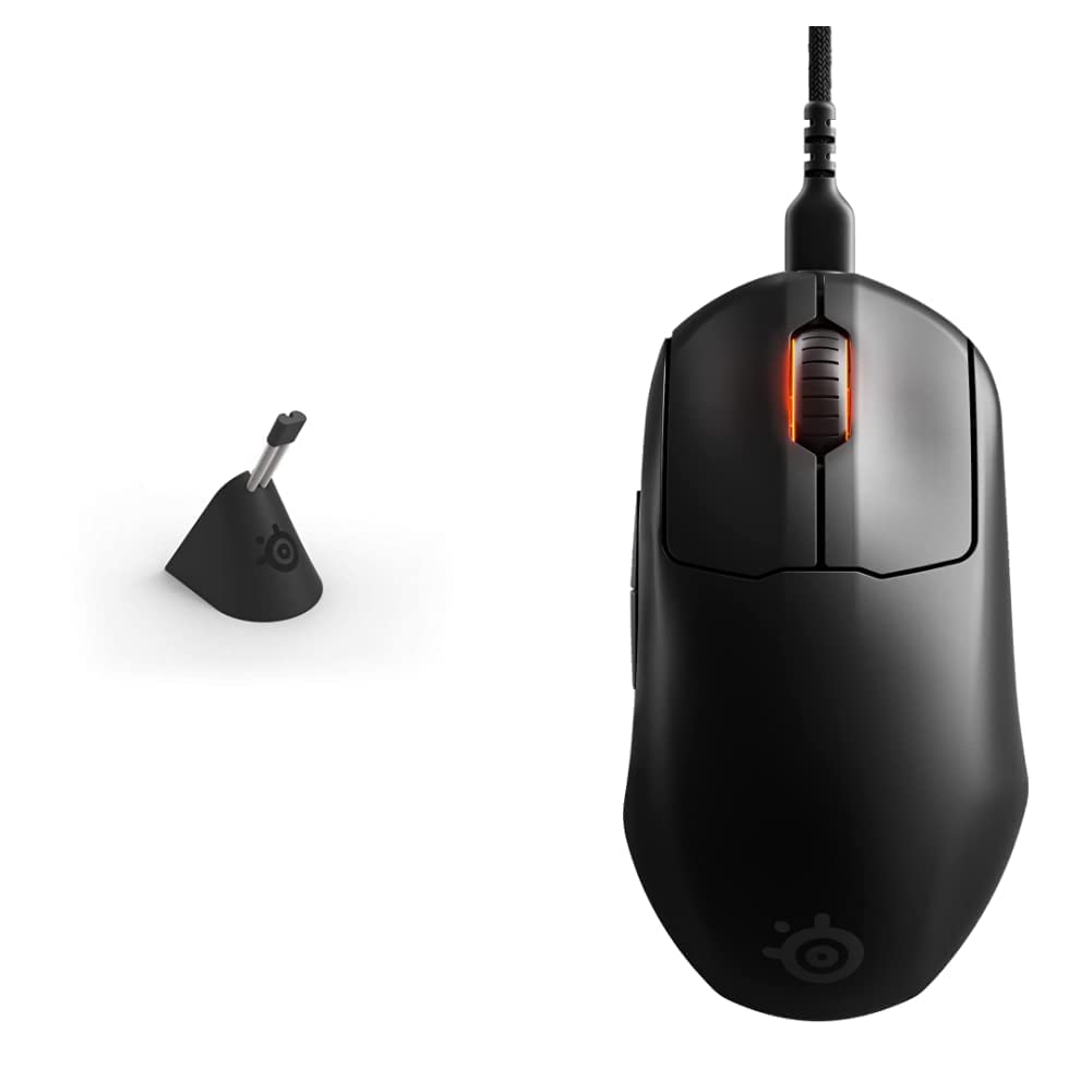 SteelSeries Mouse Bungee 60090 & Prime Mini 62421 Esports Gaming Mouse - Optical Magnetic Switches, Compact Black Design - Perfect for FPS, MOBA & Competitive Gaming