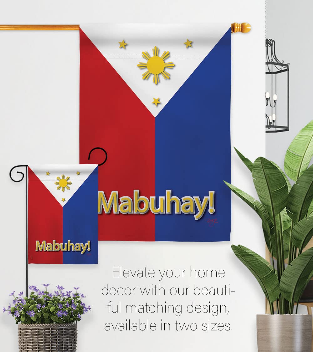 Breeze Decor Garden Flag Set with Stand - Double-Sided Yard Banner for Home & Outdoor Decor