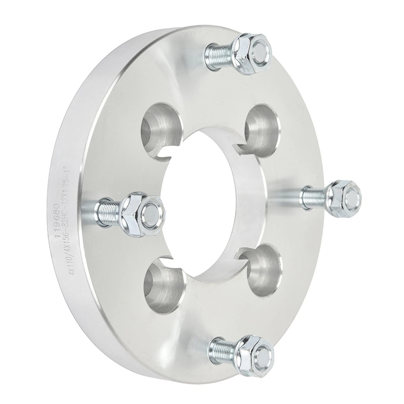 4x4 Lug Wheel Spacers 1 Inch 4x110 to 4x156 Wheel Adapters 12x1.25 Studs 74mm Hub - Compatible with 2008-2015 DS450 & 1981-1986 ATC250R - Off-Road & ATV Performance Upgrade