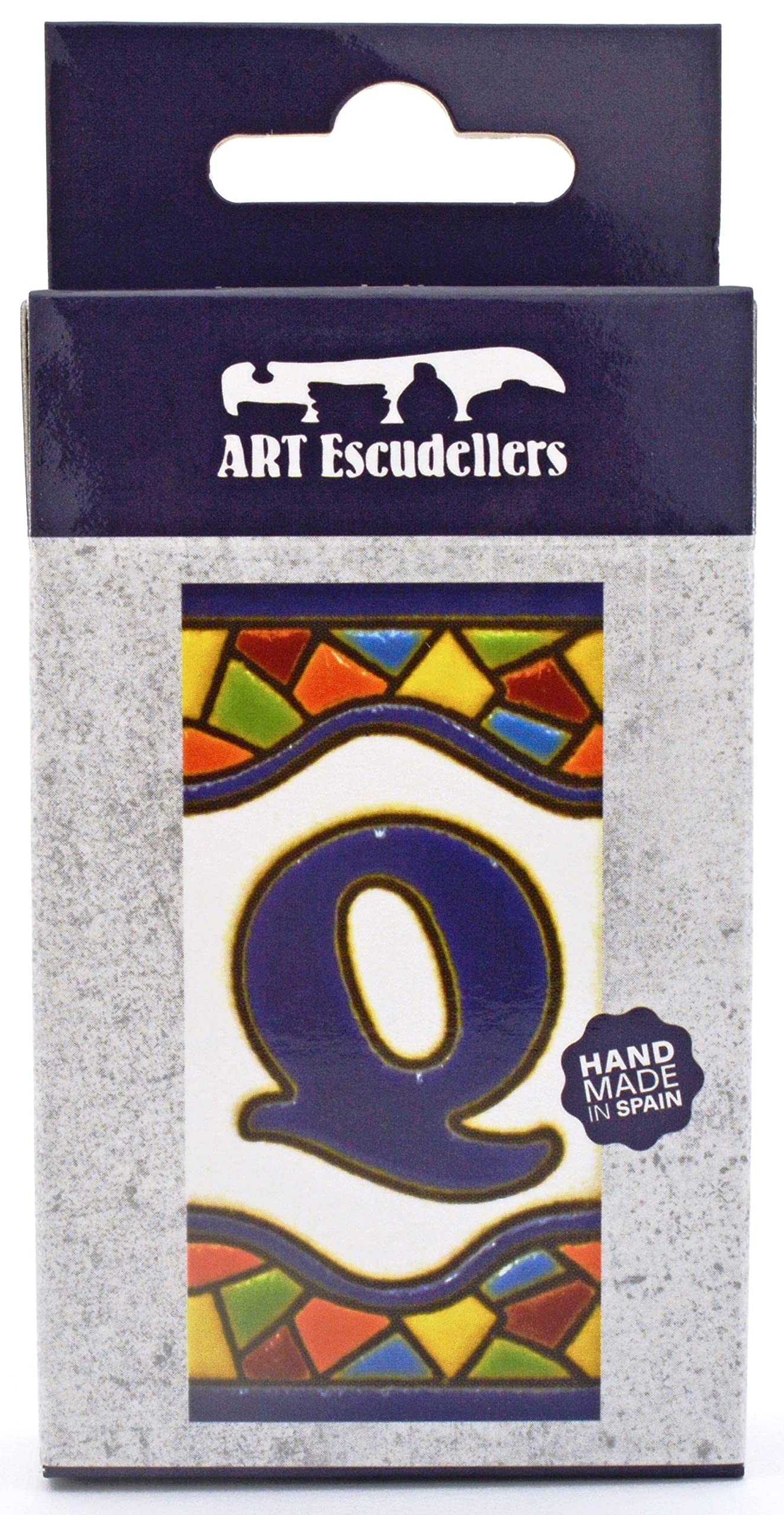 3 Inch Handpainted House Letter Tiles - Custom Address Numbers & Names for Home Signs - MOSAICO MINI Design 2.87