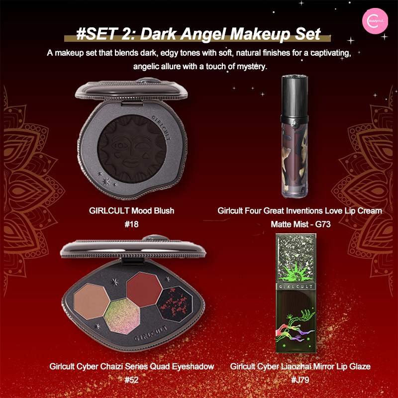Girlcult Cyber Chaizi Series Quad Eyeshadow Palette - Vegan & Cruelty-Free Makeup for Bold Eye Looks - Perfect for Party, Date Night, and Festival Makeup