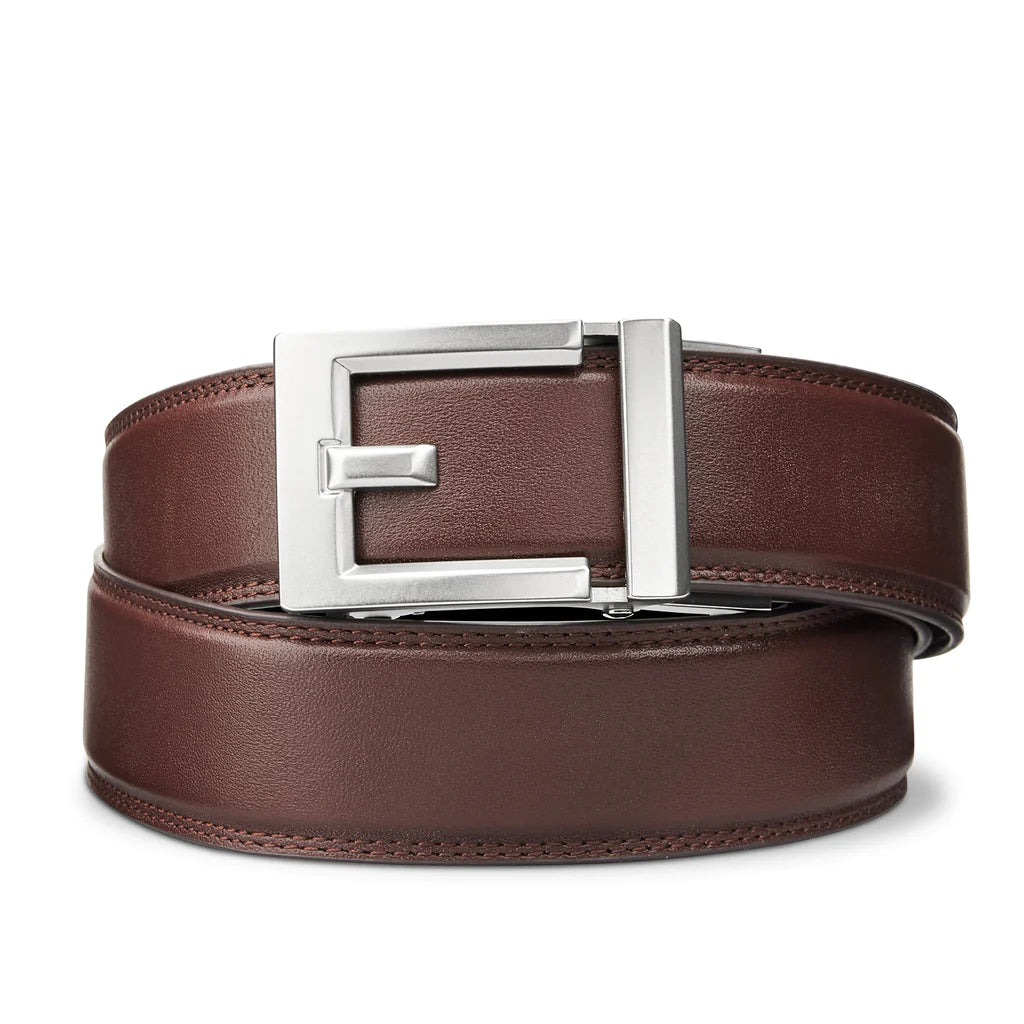 EXPRESS NICKEL BUCKLE | CLASSIC LEATHER BELT 1.37
