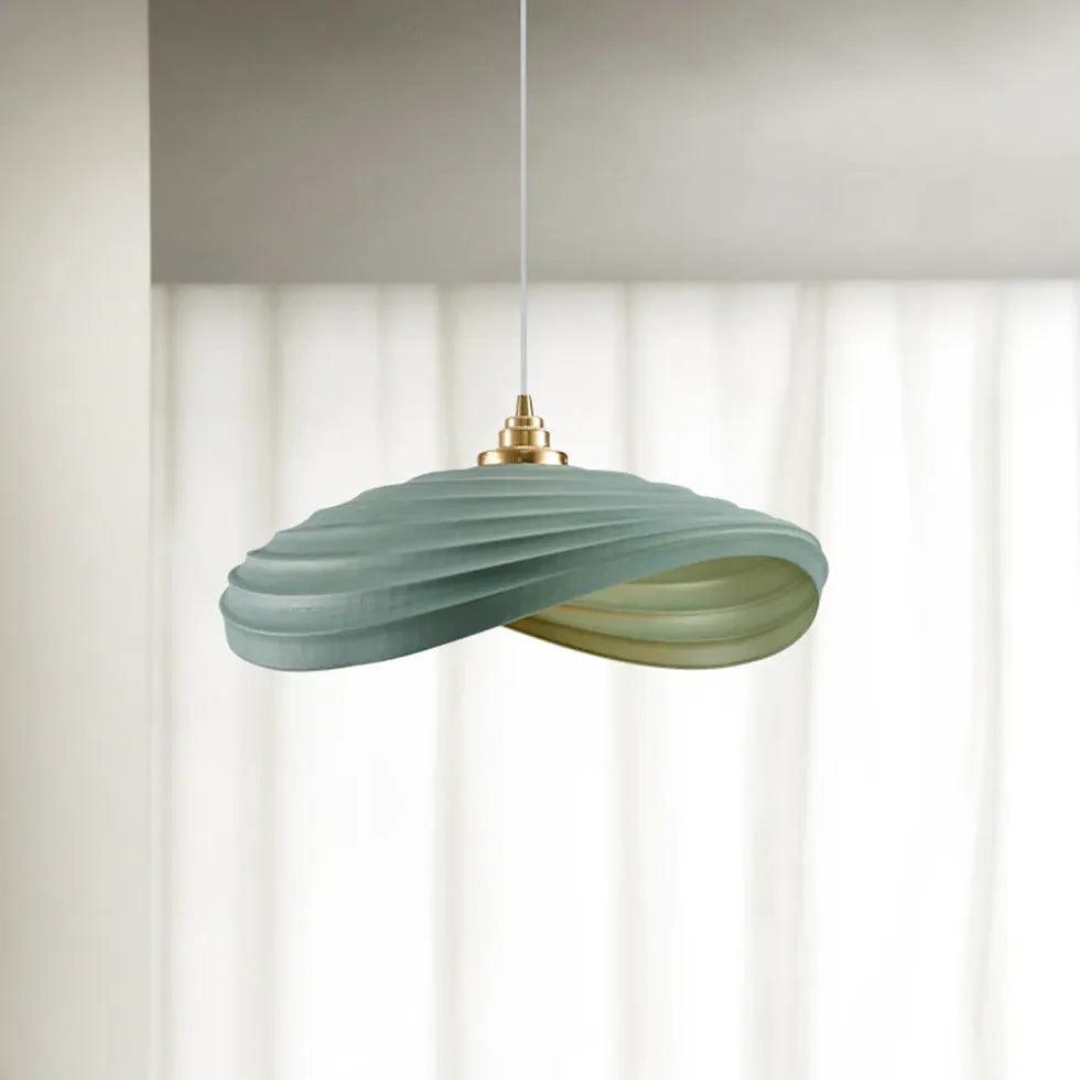Modern Wave-Shaped White Pendant Light for Dining Room - Elegant Ceiling Lighting Fixture for Kitchen Island, Breakfast Nook & Contemporary Home Decor
