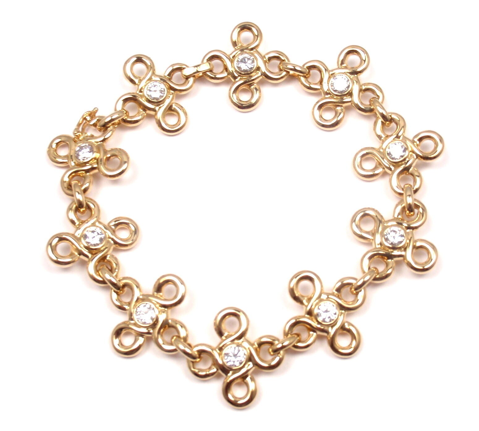 Authentic Chanel 18K Yellow Gold Diamond Bracelet with Certificate - Luxury Jewelry for Women, Perfect for Gifts, Parties & Special Occasions