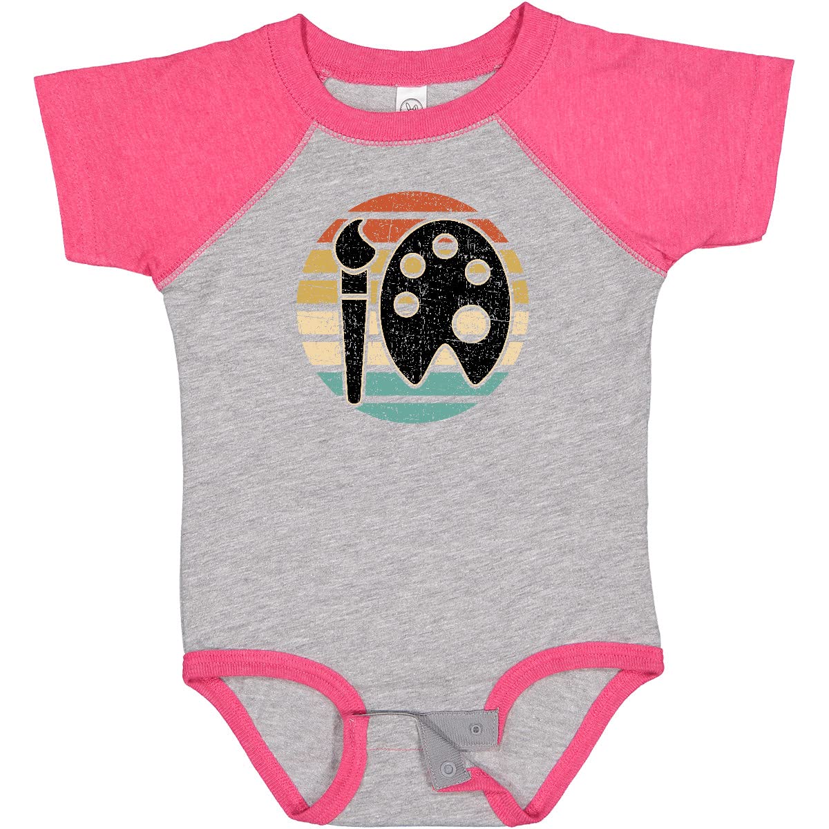 Inktastic Artist Retro Sunset Art Teacher Baby Bodysuit - Cute Graphic Onesie for Infants & Toddlers - Perfect for Daycare, Playdates & Family Photos