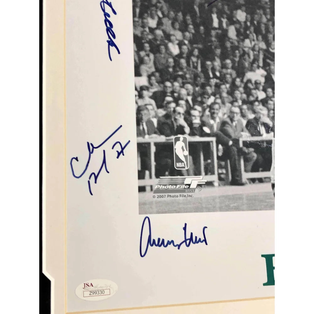 NBA 50 Greatest Players Autographed 16x20 Photo Frame - JSA Certified with Russell, Erving, Barkley, Jabbar +6 Legends - Perfect for Sports Memorabilia Collection & Man Cave Decor