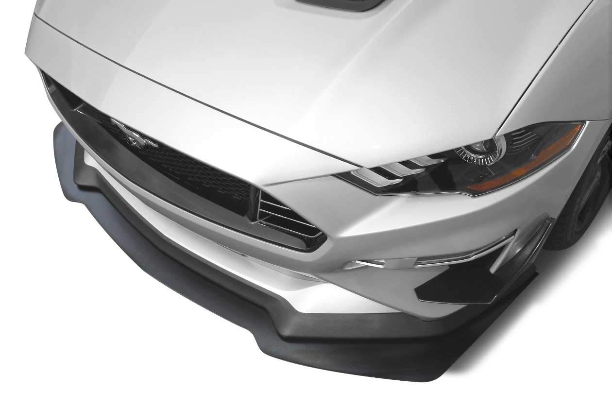 2018-2020 Ford Mustang Scott Drake Black Front Bumper Lower Chin Splitter Spoiler - Performance Upgrade for Mustang GT, EcoBoost & V6 - Perfect for Racing & Car Shows