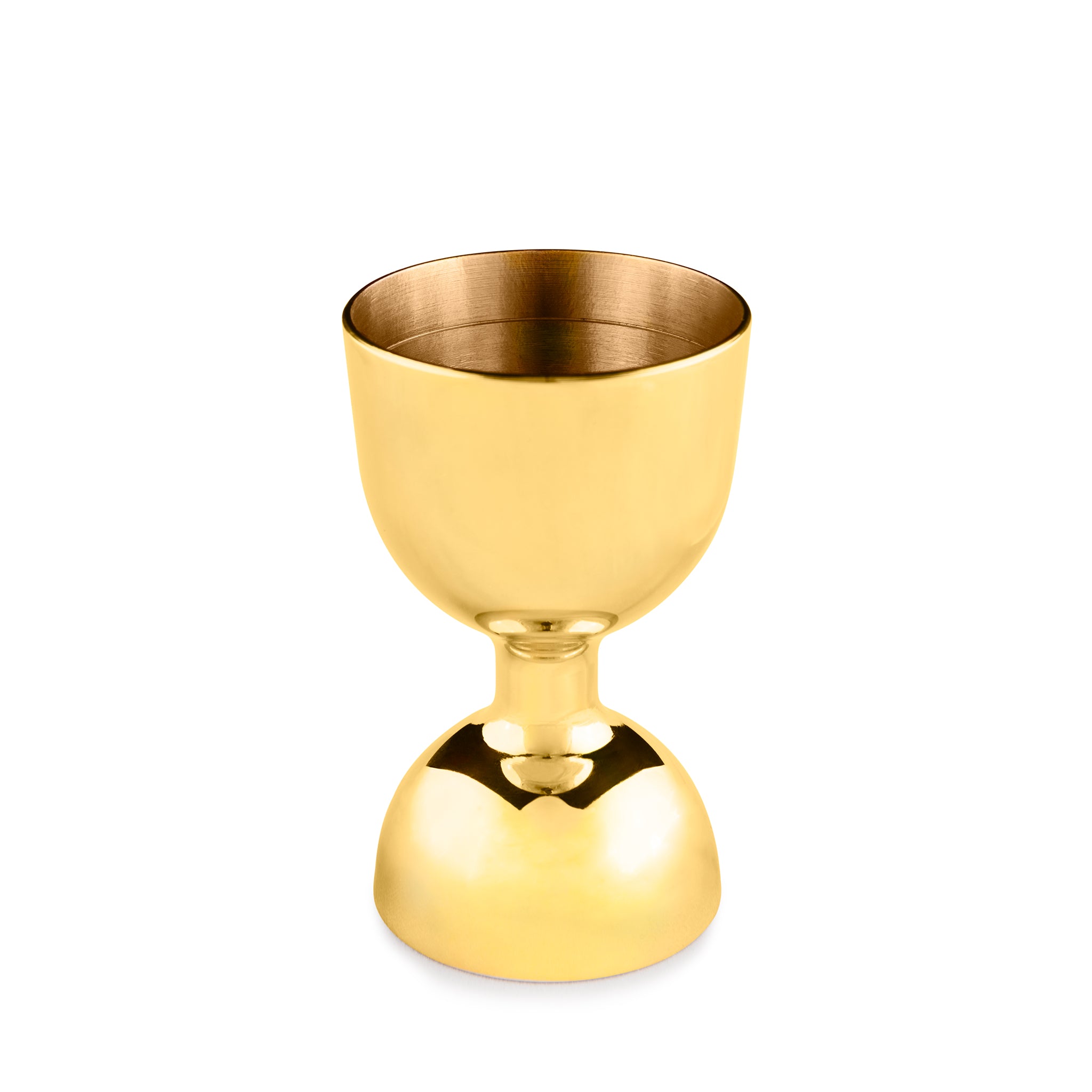 LEOPOLD® Gold Plated Jigger - 25ml & 50ml Double-Sided Measuring Cup for Cocktails, Bartending, and Home Bar Mixology