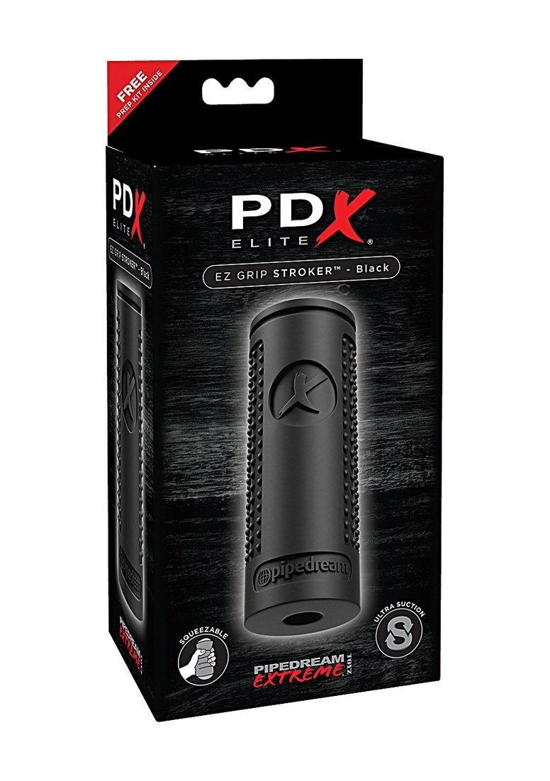 Extreme Toyz Elite Ez Grip Stroker - Premium Male Adult Toy for Enhanced Pleasure | Soft Grip Design, Black | Perfect for Solo Play & Couples Intimacy