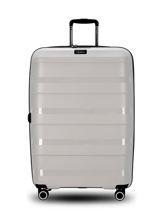 Tosca Comet 29in Large Spinner Luggage - Lightweight Durable Suitcase with 360° Wheels for Travel, Cobblestone Color | Perfect for Business Trips & Family Vacations