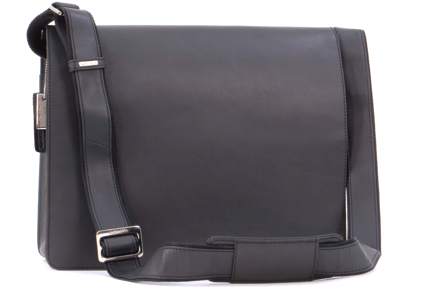 VISCONTI Genuine Leather Messenger Bag for Men - 13-14 Inch Laptop Briefcase - Professional Work Bag Fits A4 Notebooks & Documents - Perfect for Office, Business Travel & College (Model 18548 Harvard)