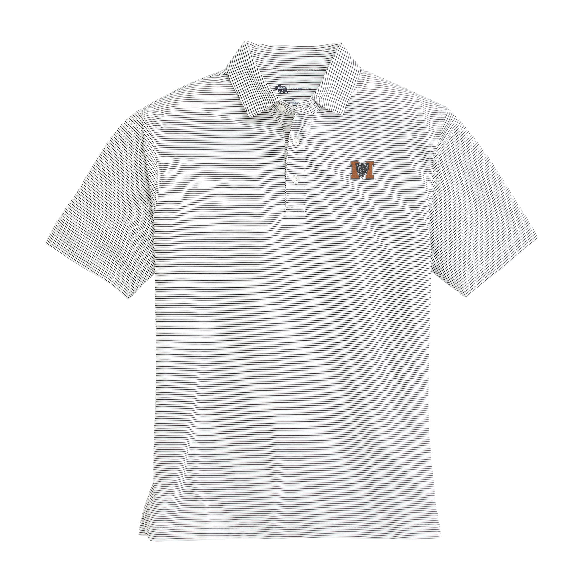 Mercer Birdie Stripe Performance Polo Shirt for Men - Moisture Wicking Golf & Casual Wear - Perfect for Golf, Tennis, Business Casual & Outdoor Activities