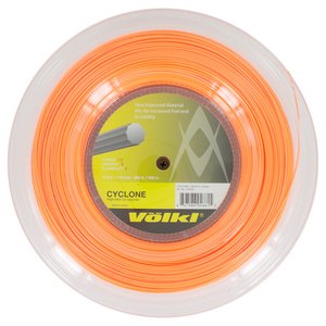 Volkl Cyclone 16G Tennis String Reel - Professional Tennis String for Spin & Control (Fluo Orange) | Perfect for Competitive Players & Stringing Machines