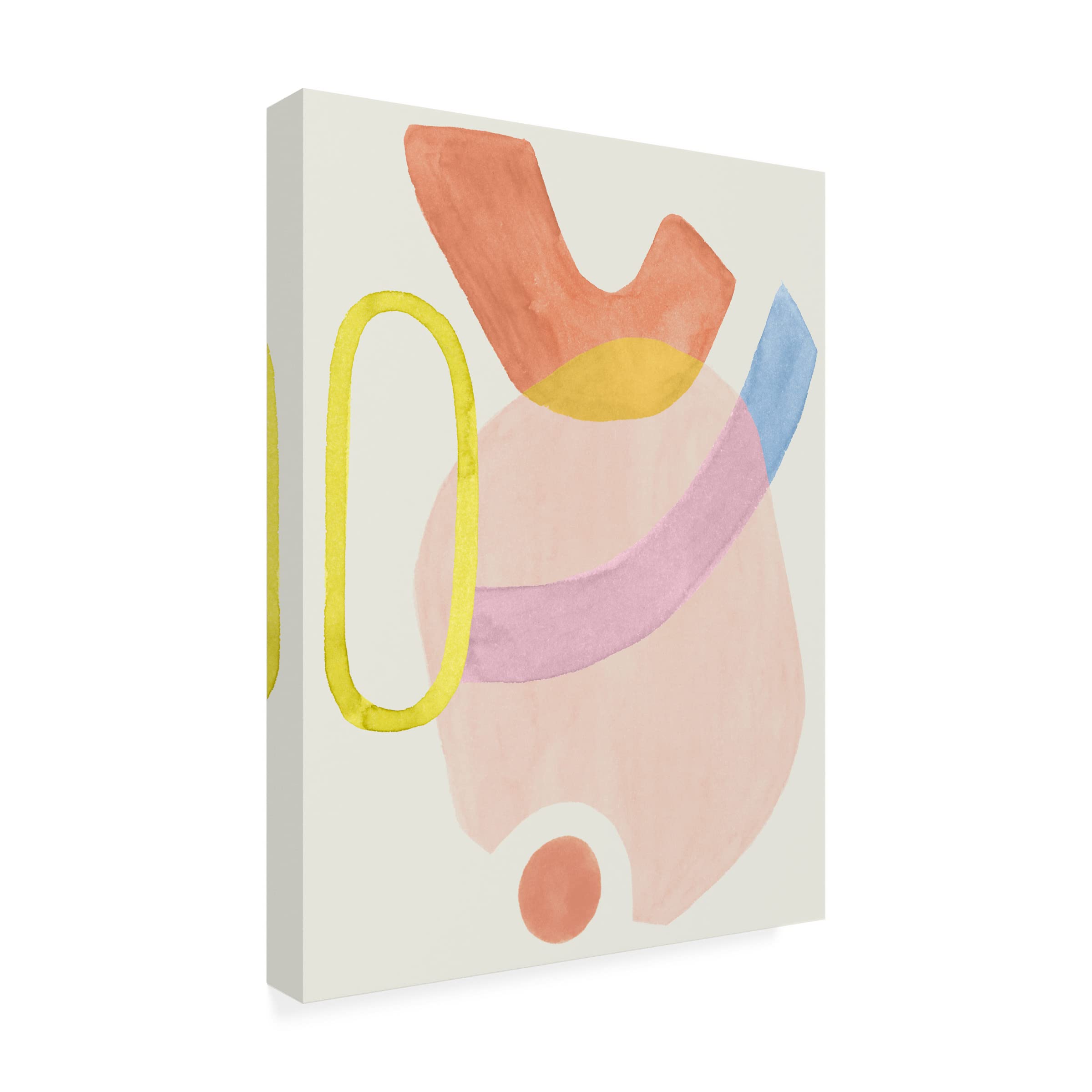 Grace Popp 'Mod Stitch III' Modern Abstract Canvas Wall Art - Handmade Textured Painting for Living Room, Bedroom & Office Decor
