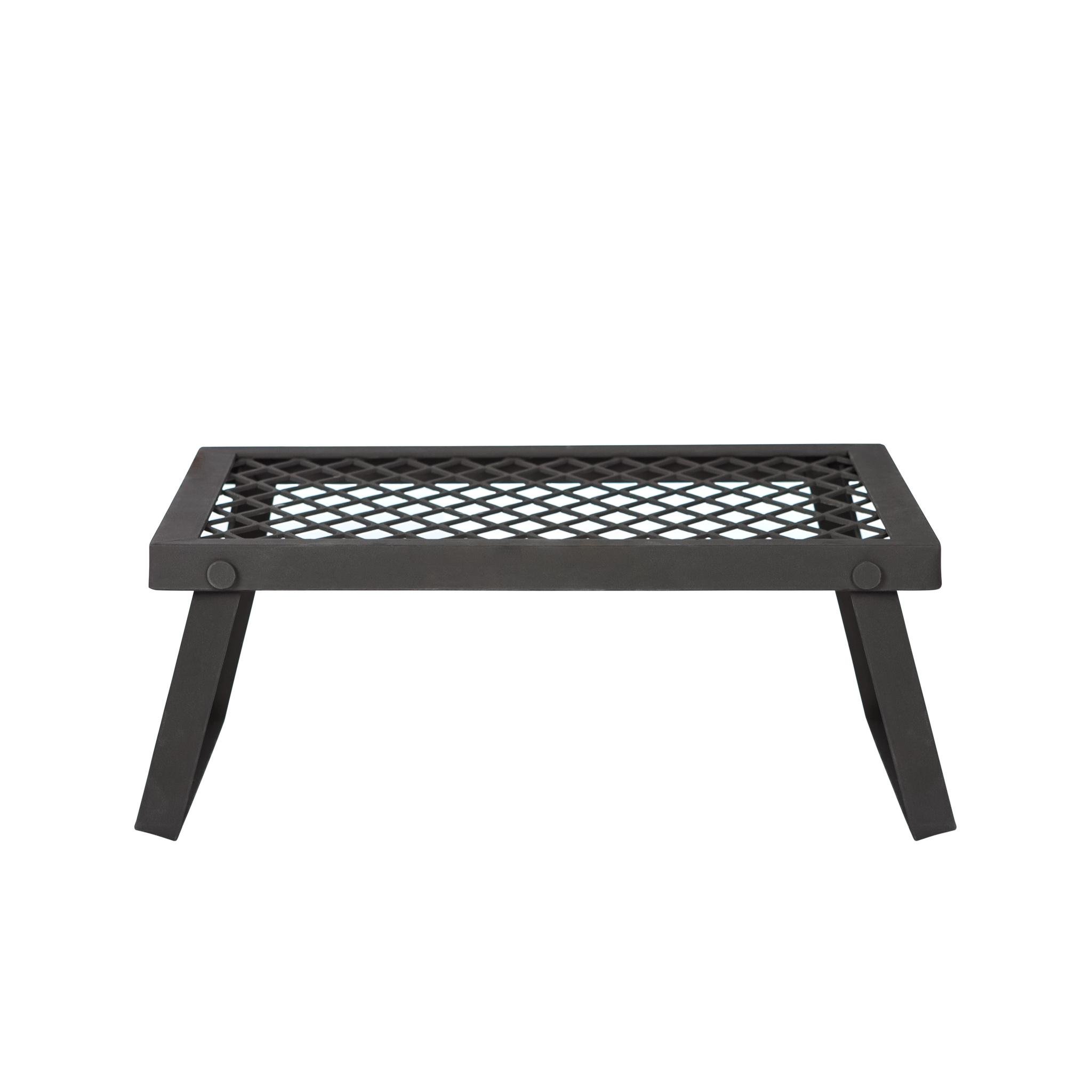 Amazon Basics Portable Outdoor Folding Campfire Grill - Compact & Lightweight BBQ Grill for Camping, Picnics, Backyard Cookouts & Tailgating Parties