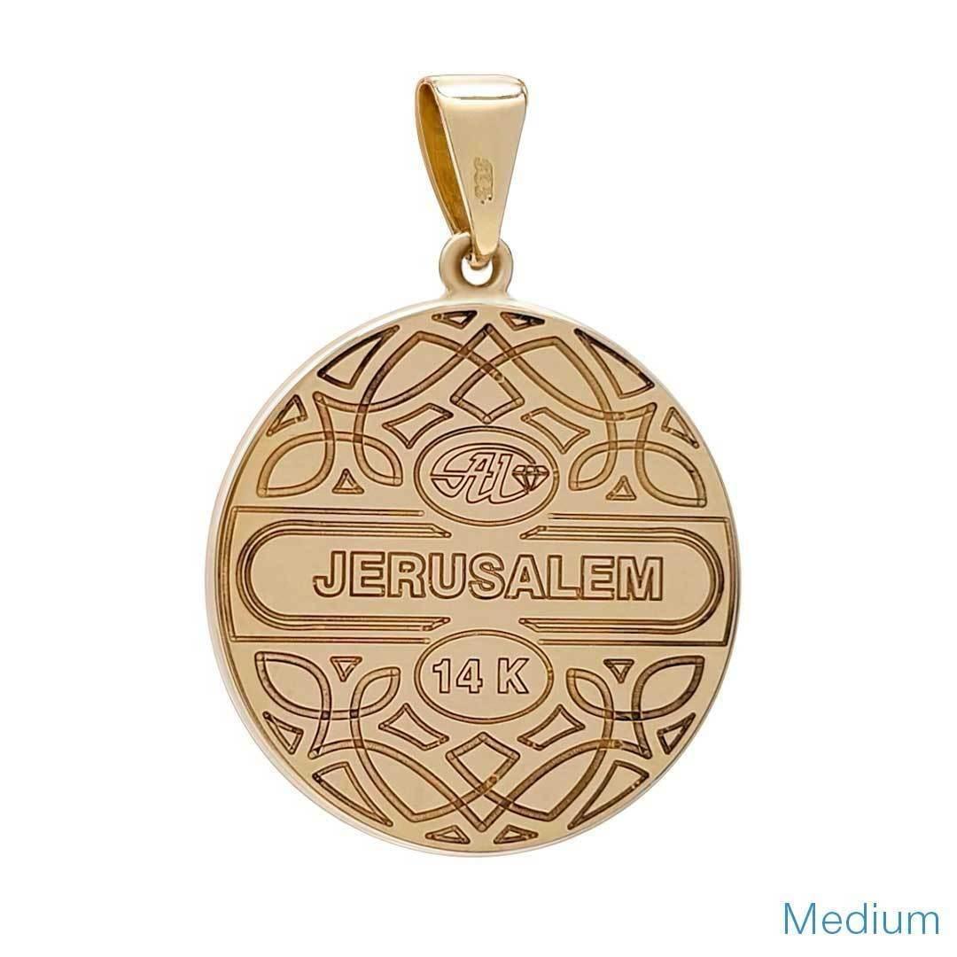 14K Gold Tree of Life Diamond Pendant Necklace - Handmade Jerusalem Israel Jewelry for Women, Gift for Birthday, Anniversary & Spiritual Occasions