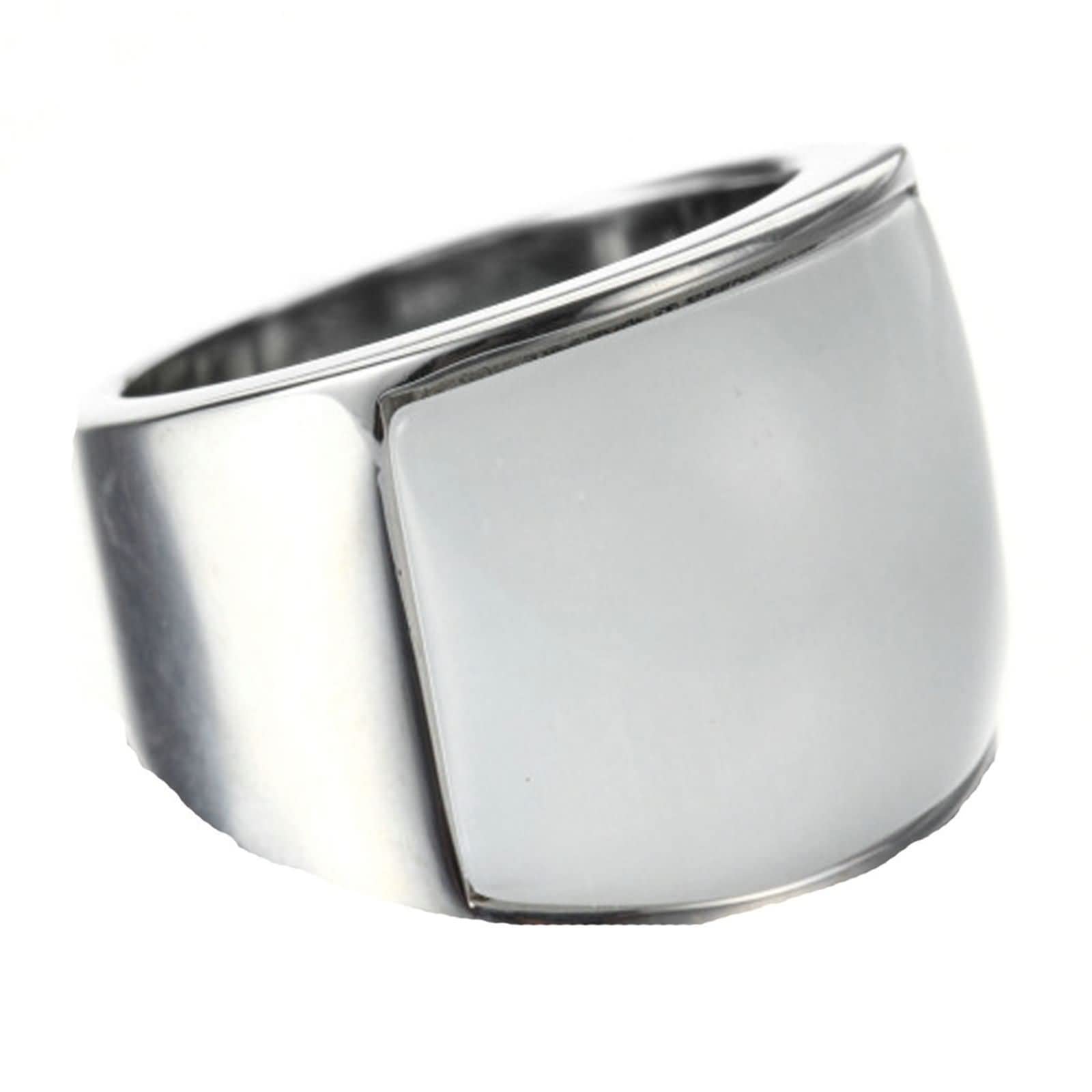 Gothic Men's Rings with Cat Eye Stone - Stainless Steel for Goth Style & Fashion