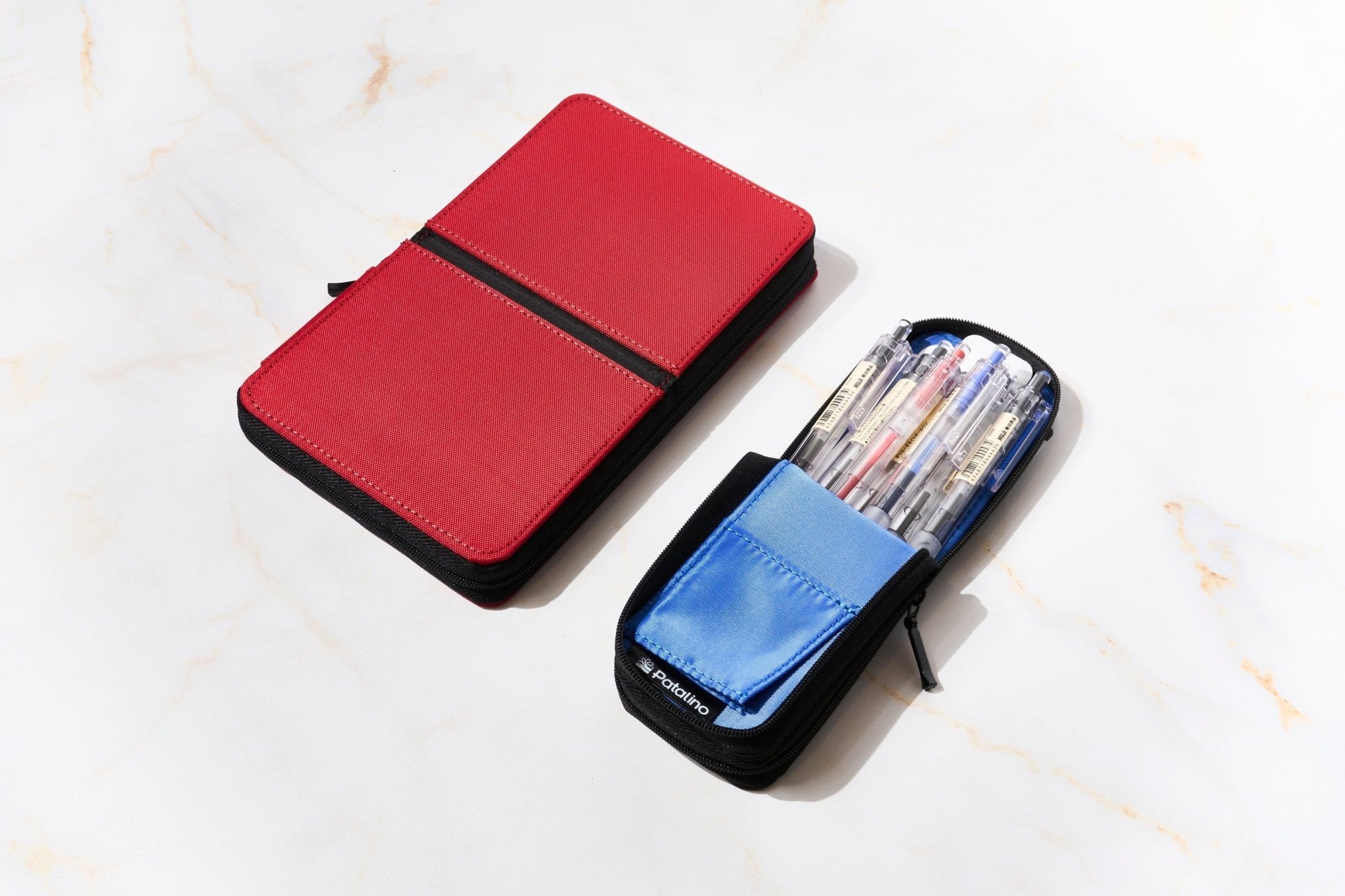Raymay Fujii Pencil Case - Premium Leather Pen Holder for Students & Professionals - Perfect for School, Office & Travel Organization