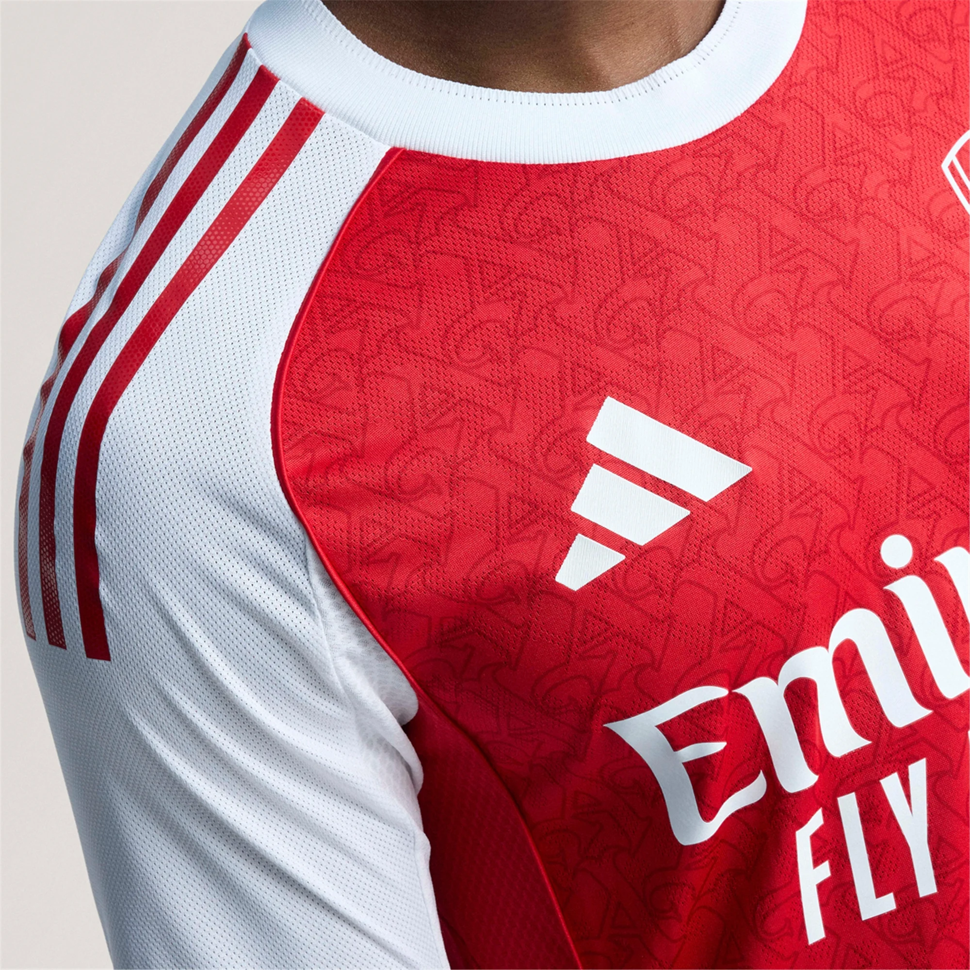 Adidas Kieran Tierney Arsenal FC Authentic Home Jersey 25/26 with EPL Patch - Better Scarlet/White - Official Football Shirt for Fans & Players - Perfect for Match Day, Training & Sports Events