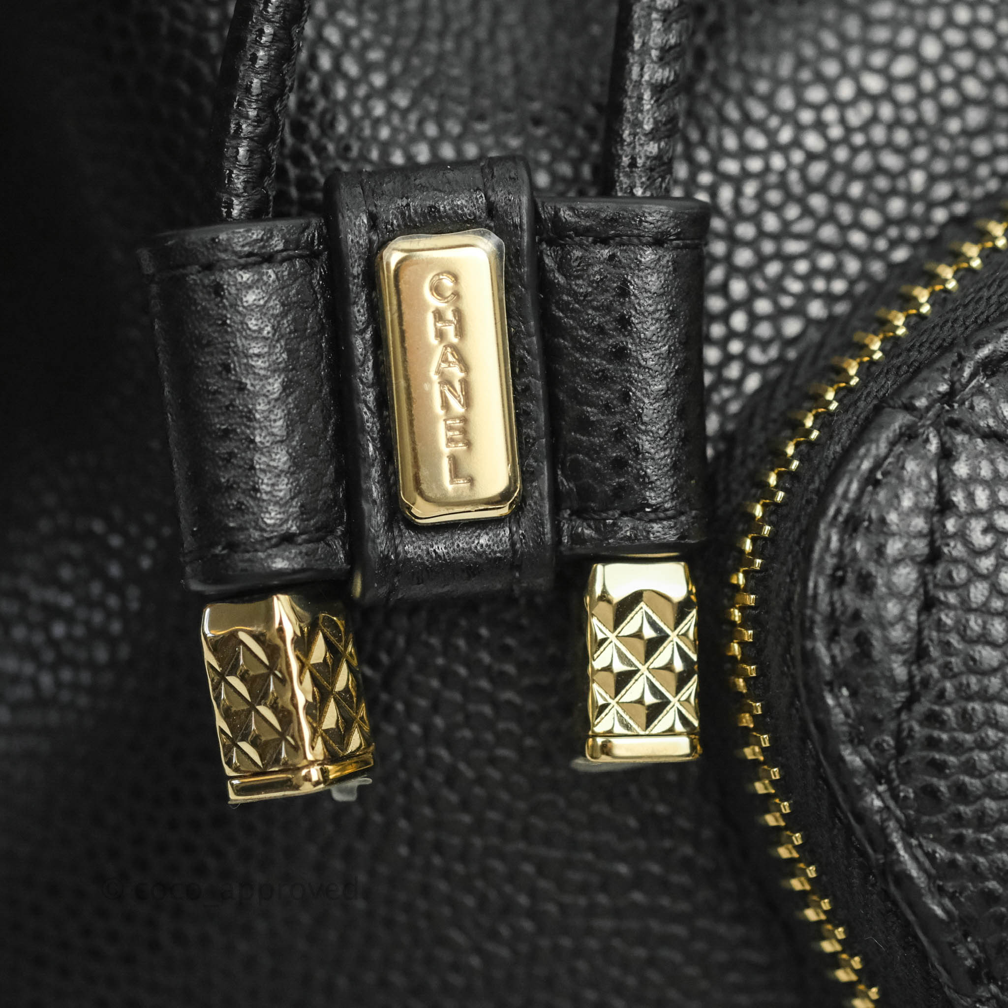 Chanel Business Affinity Drawstring Bucket Bag - Black Caviar Leather with Gold Hardware (21P Collection) | Luxury Crossbody Handbag for Work, Travel & Everyday Use