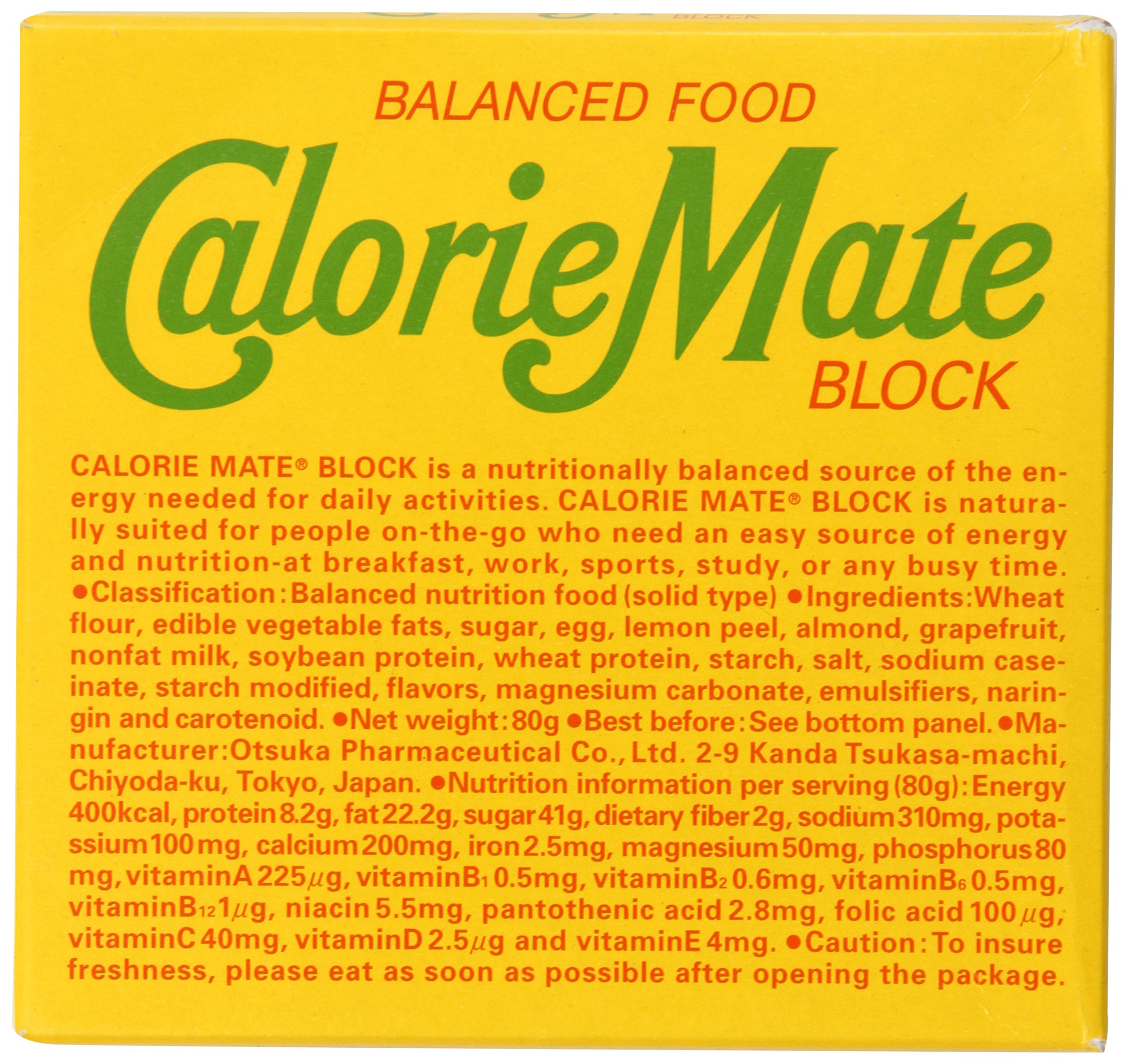 Calorie Mate Balanced Food Bars - Fruit Flavor, 2.74oz (Pack of 10) | High Protein Energy Snacks for Hiking, Workouts & On-the-Go Nutrition