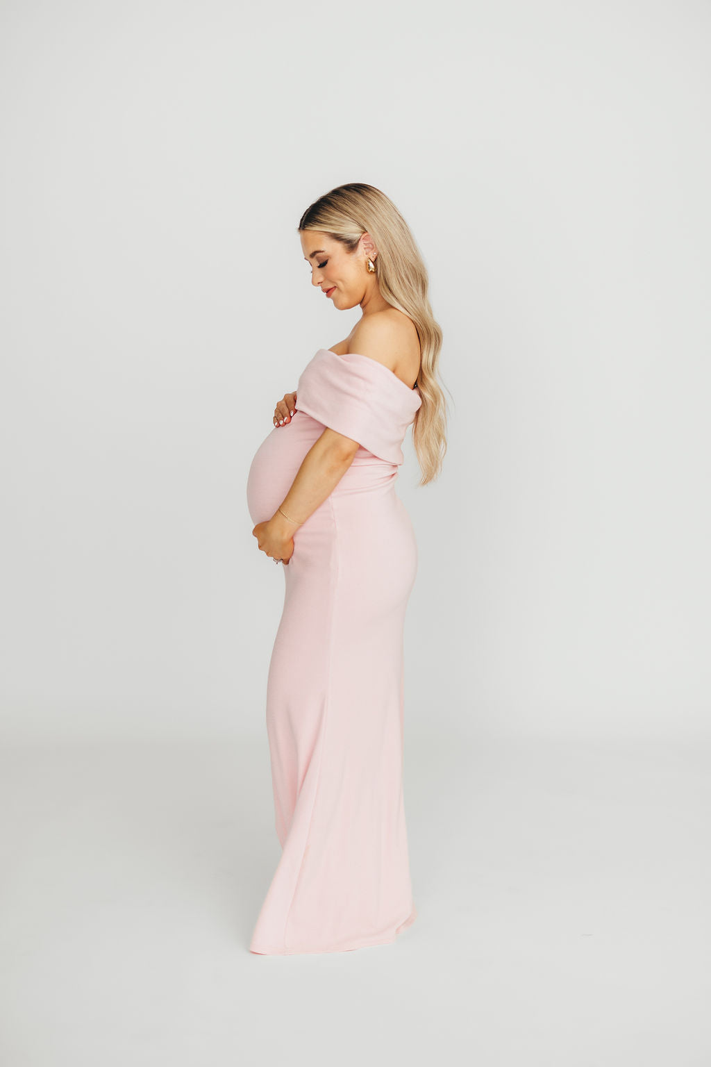 Monroe Maxi Dress in Dusty Pink - Bump Friendly Maternity Dress for Women | Flowy Summer Dress for Pregnancy, Beach Vacations & Special Occasions