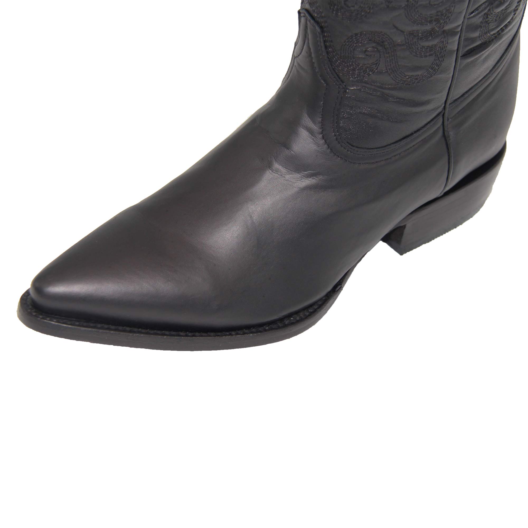 Genuine Cowhide Leather Mens Western Cowboy Boots - Rodeo J Toe Style for Country Dancing, Rodeo & Casual Wear