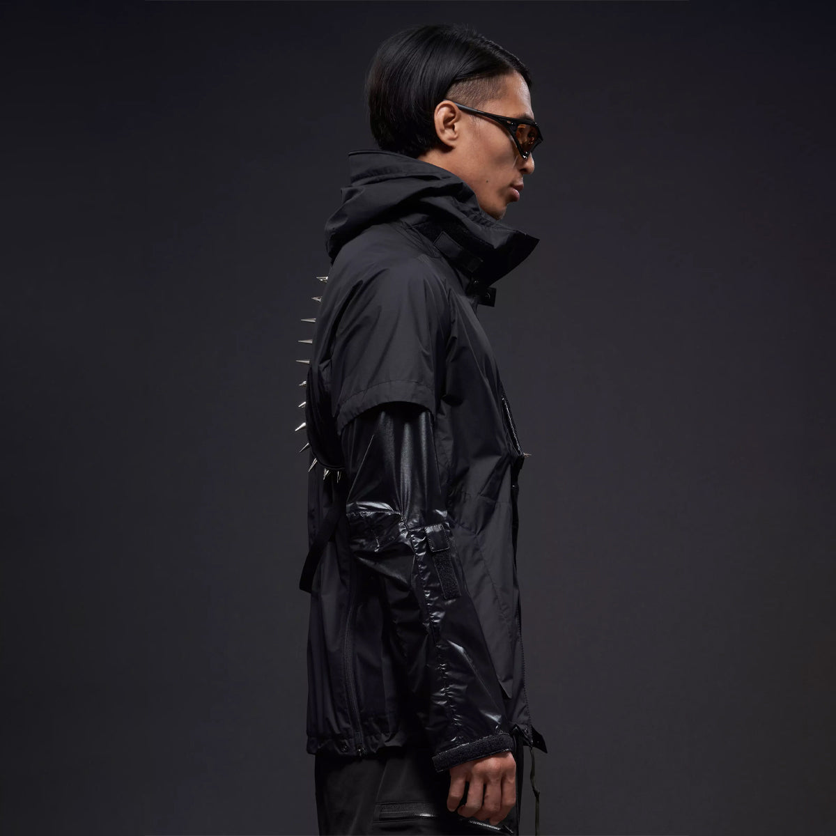 Acronym J36 WS Black Jacket - Stylish Waterproof Windbreaker for Urban Commuting & Outdoor Adventures