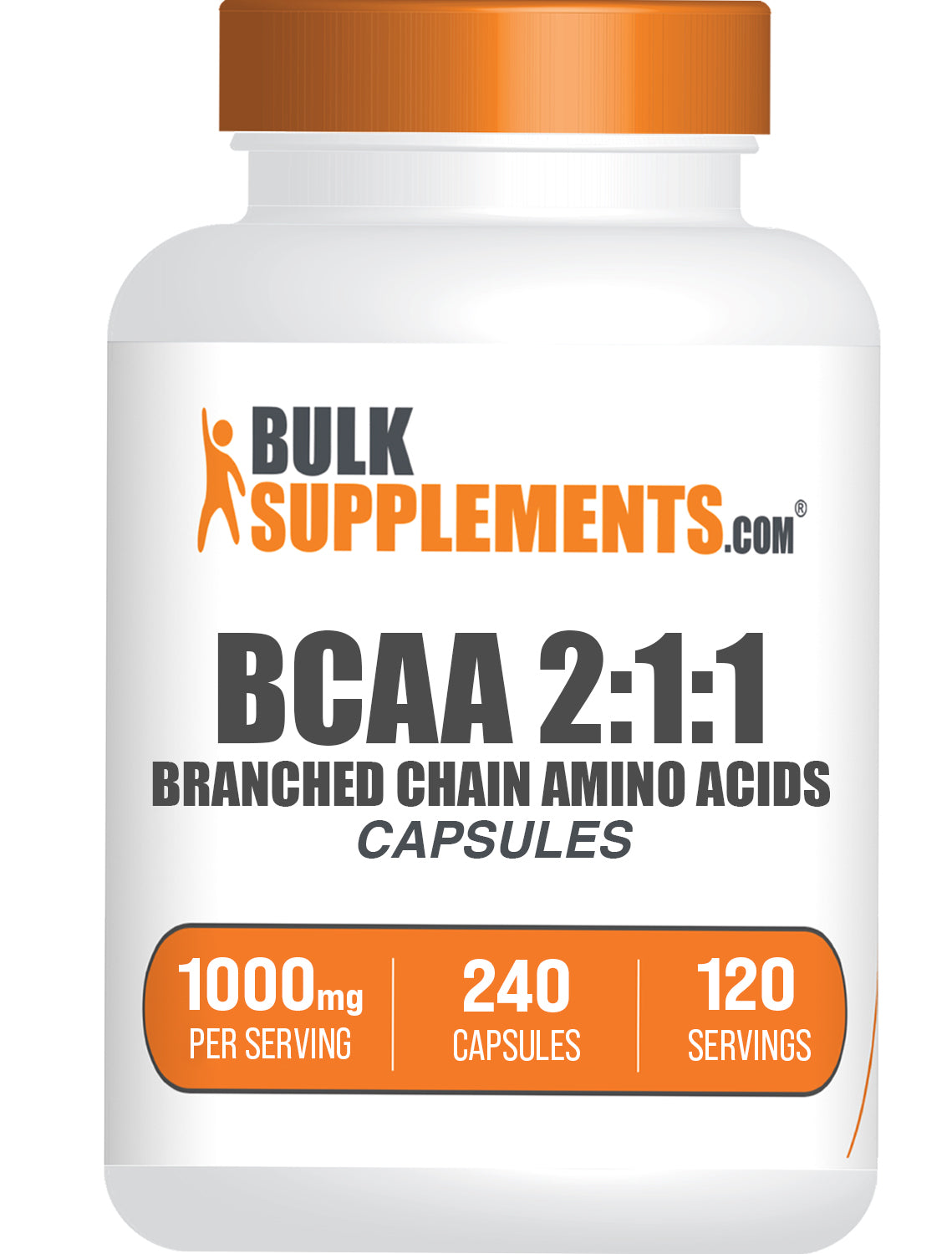 Premium BCAA 2:1:1 Branched Chain Amino Acid Capsules - Muscle Recovery & Endurance Supplement for Athletes & Fitness Enthusiasts - Pre/Post Workout & Active Lifestyle Support