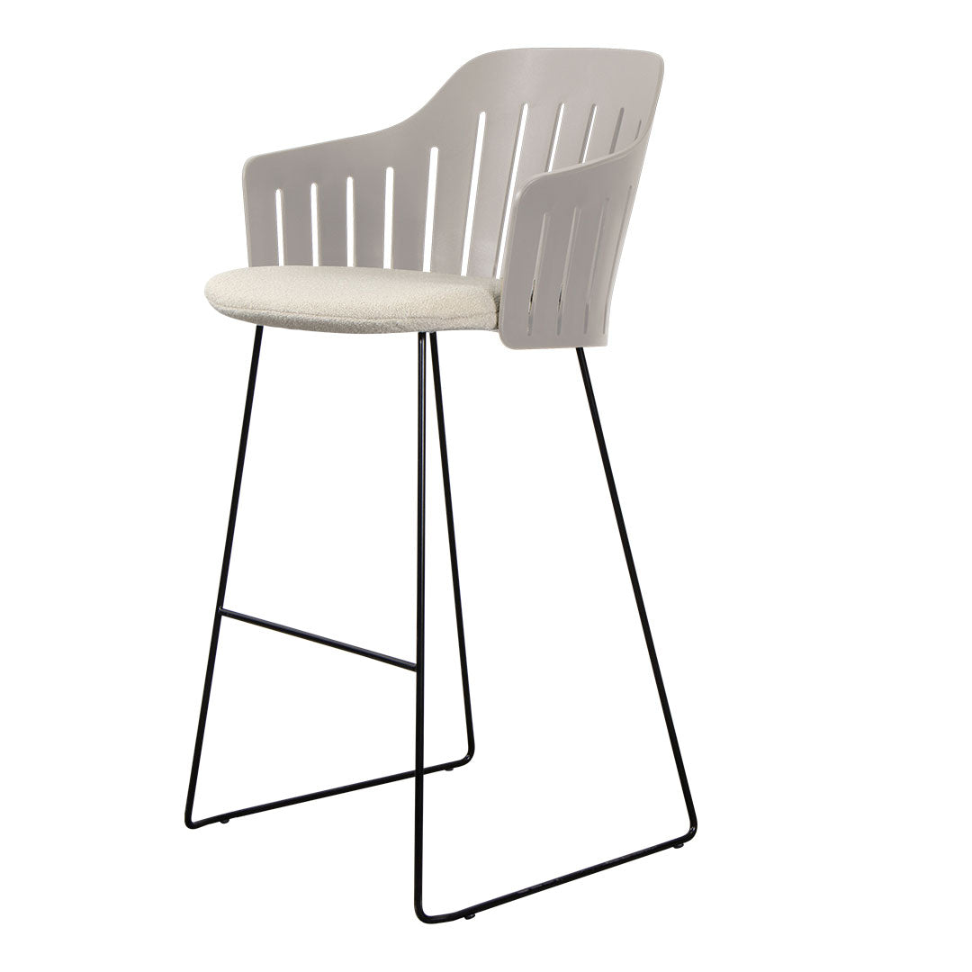 Premium Outdoor Bar Chair with Sled Base & Comfortable Seat Cushion - Perfect for Patio, Deck, Poolside, and Backyard Relaxation