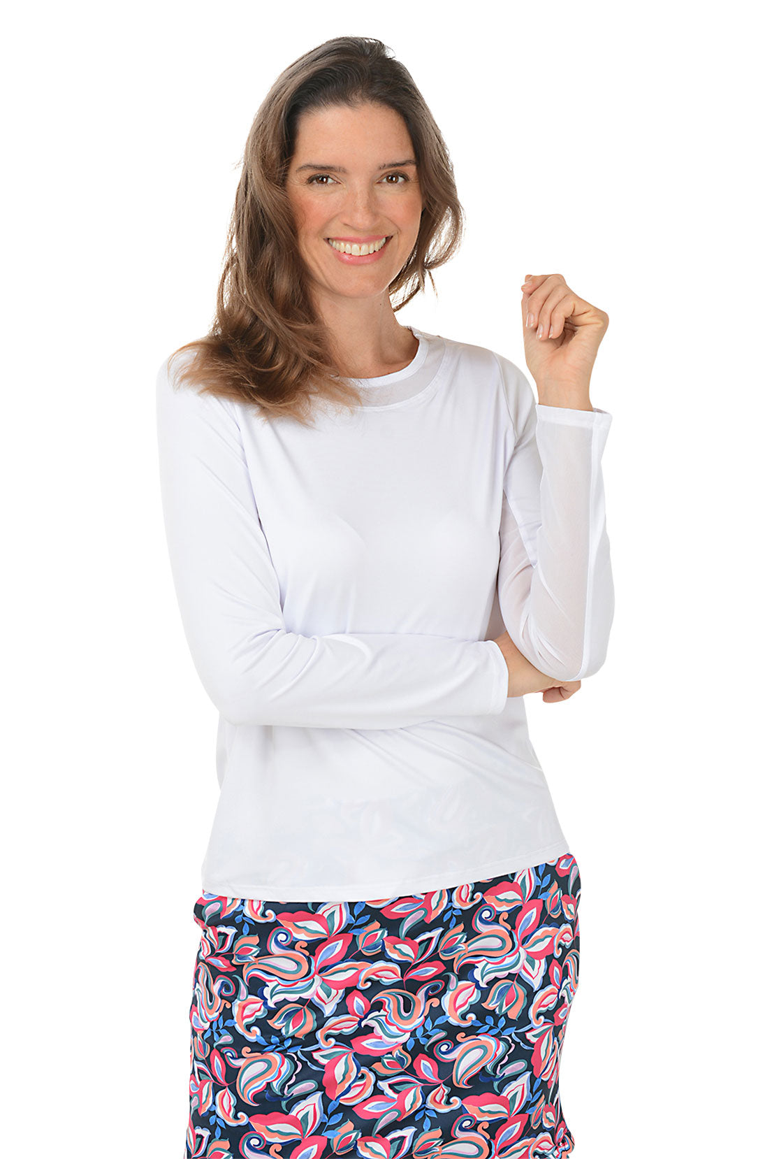 Women's UPF 50+ Mesh Scoop Neck Sun Protection Shirt - Lightweight Breathable UV Shirt for Beach, Hiking & Outdoor Activities