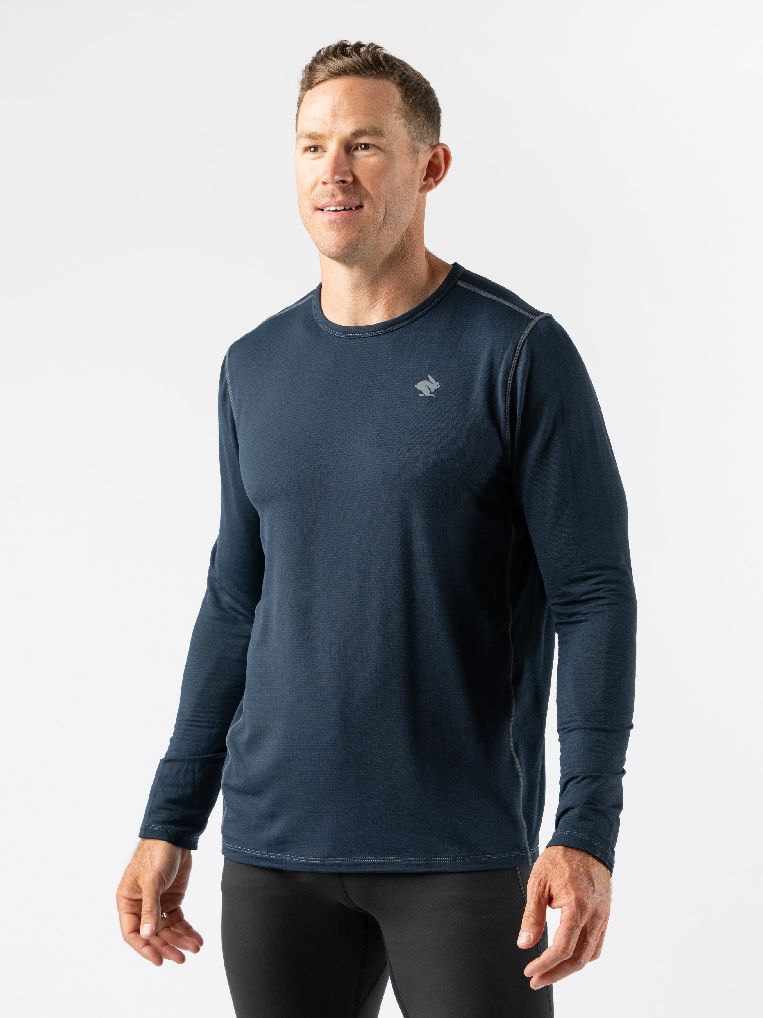 Men's Layer 1 Base Layer Shirt - Moisture Wicking Thermal Underwear for Cold Weather, Hiking, Running & Outdoor Activities