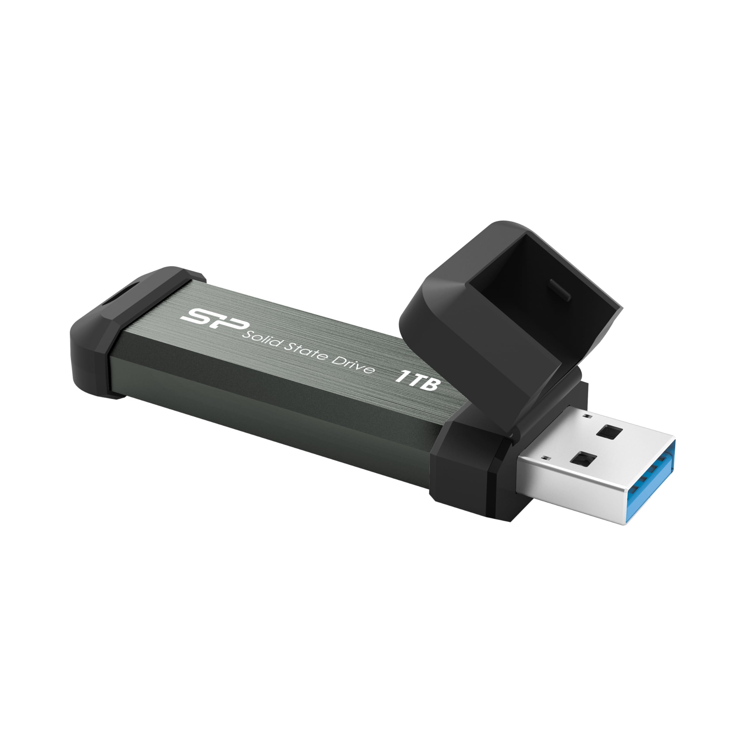 Silicon Power 1TB MS70 High-Speed Portable External SSD - USB 3.2 Gen 2 with Type-C Adapter - Perfect for Gaming, Photography & Data Backup