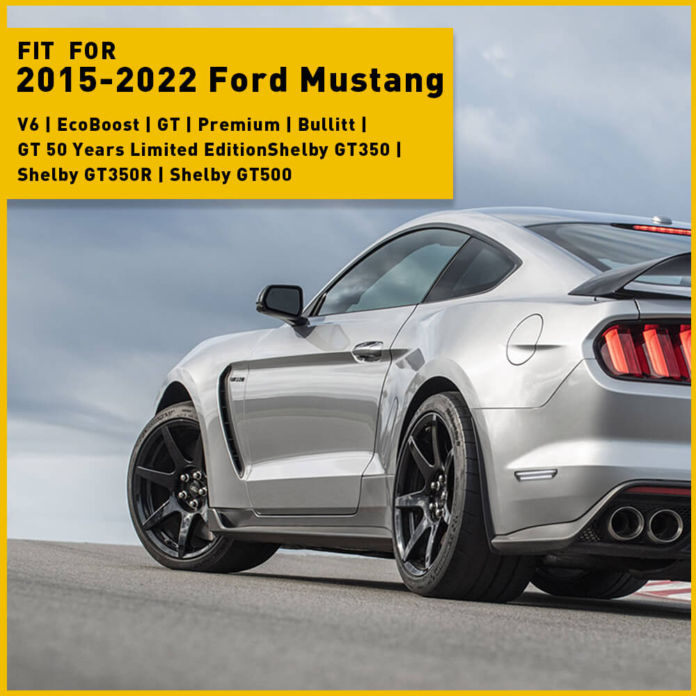 LED Rear Bumper Side Marker Lights for 2015-2022 Ford Mustang - Amber/Red Safety Lights, Easy Installation, Durable Pair - Perfect for Night Driving & Car Customization